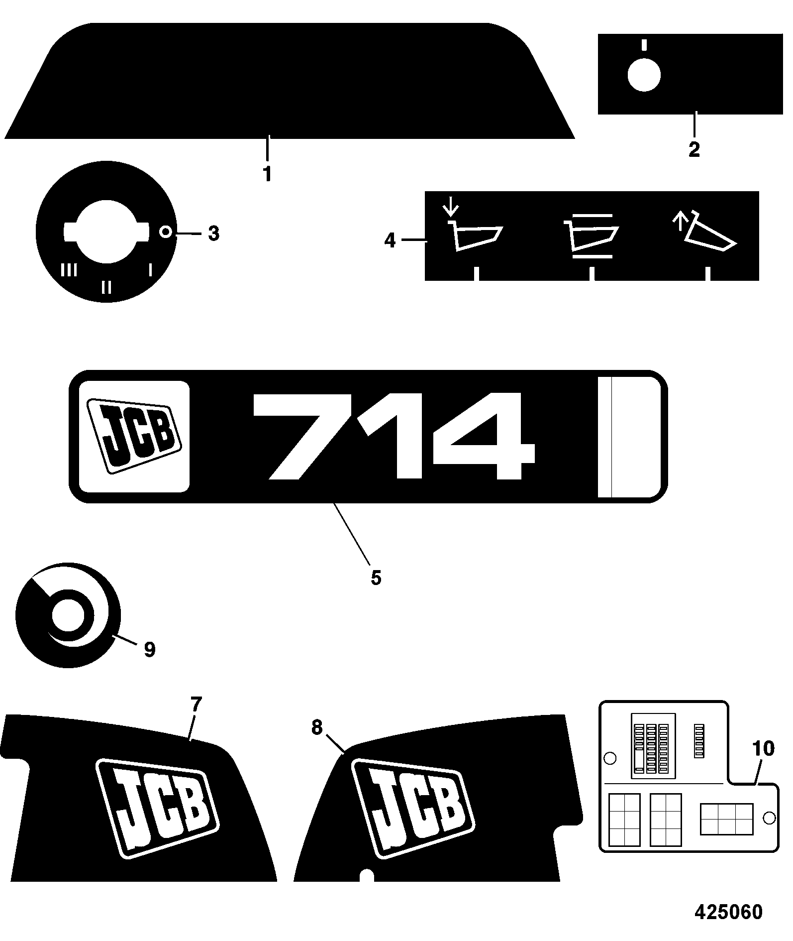 Наклейка 817/18638 JCB
