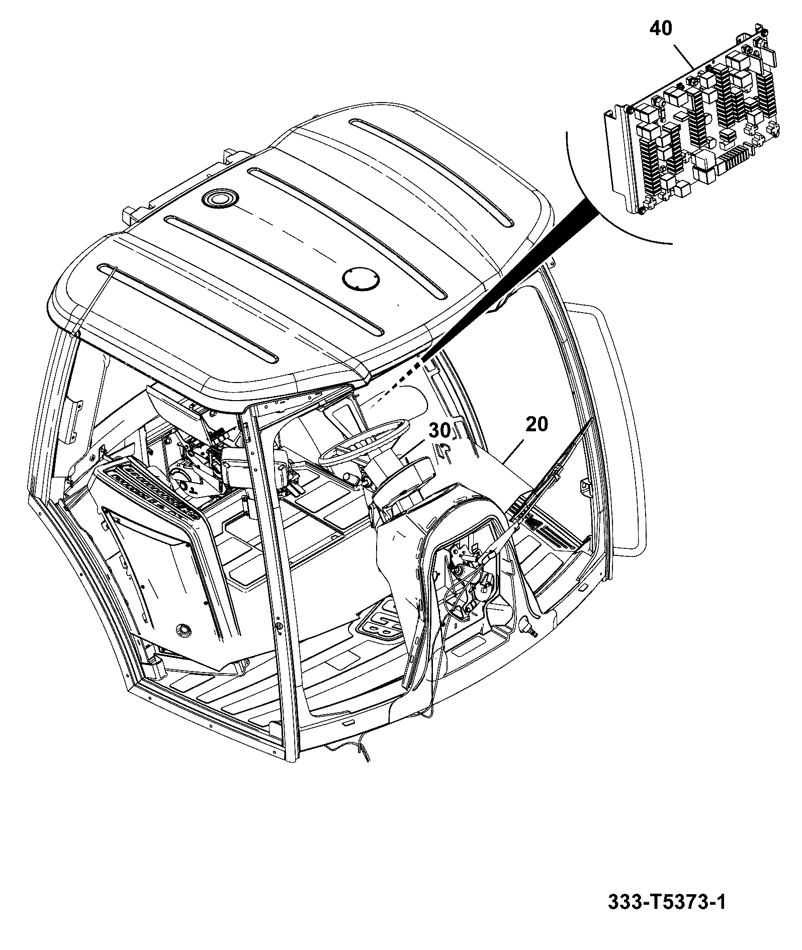 Кабина 332/L4726 JCB