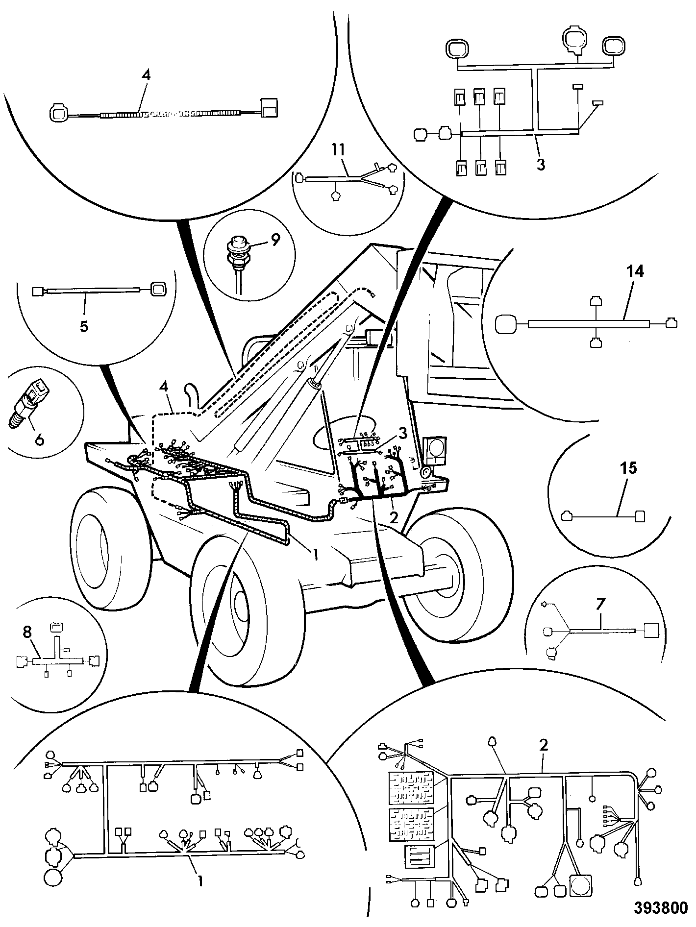Жгут проводов 718/56005 JCB