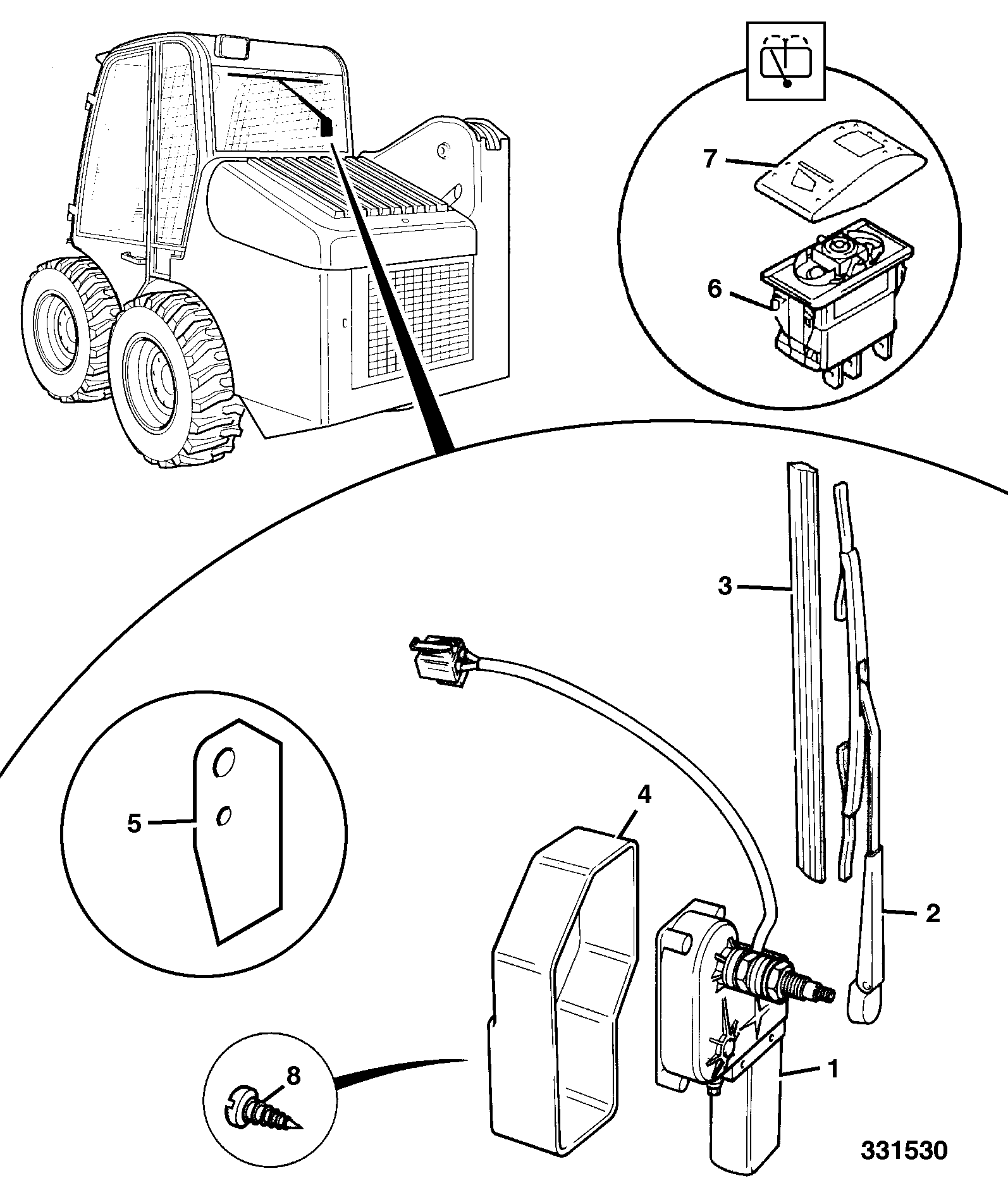 Наклейка 817/16040 JCB