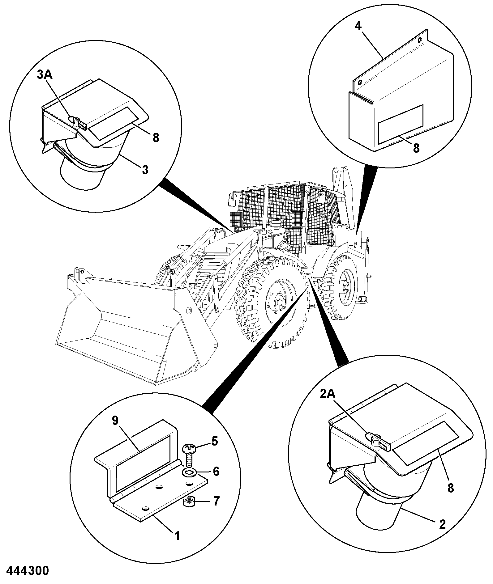 Ограждение 998/10883 JCB
