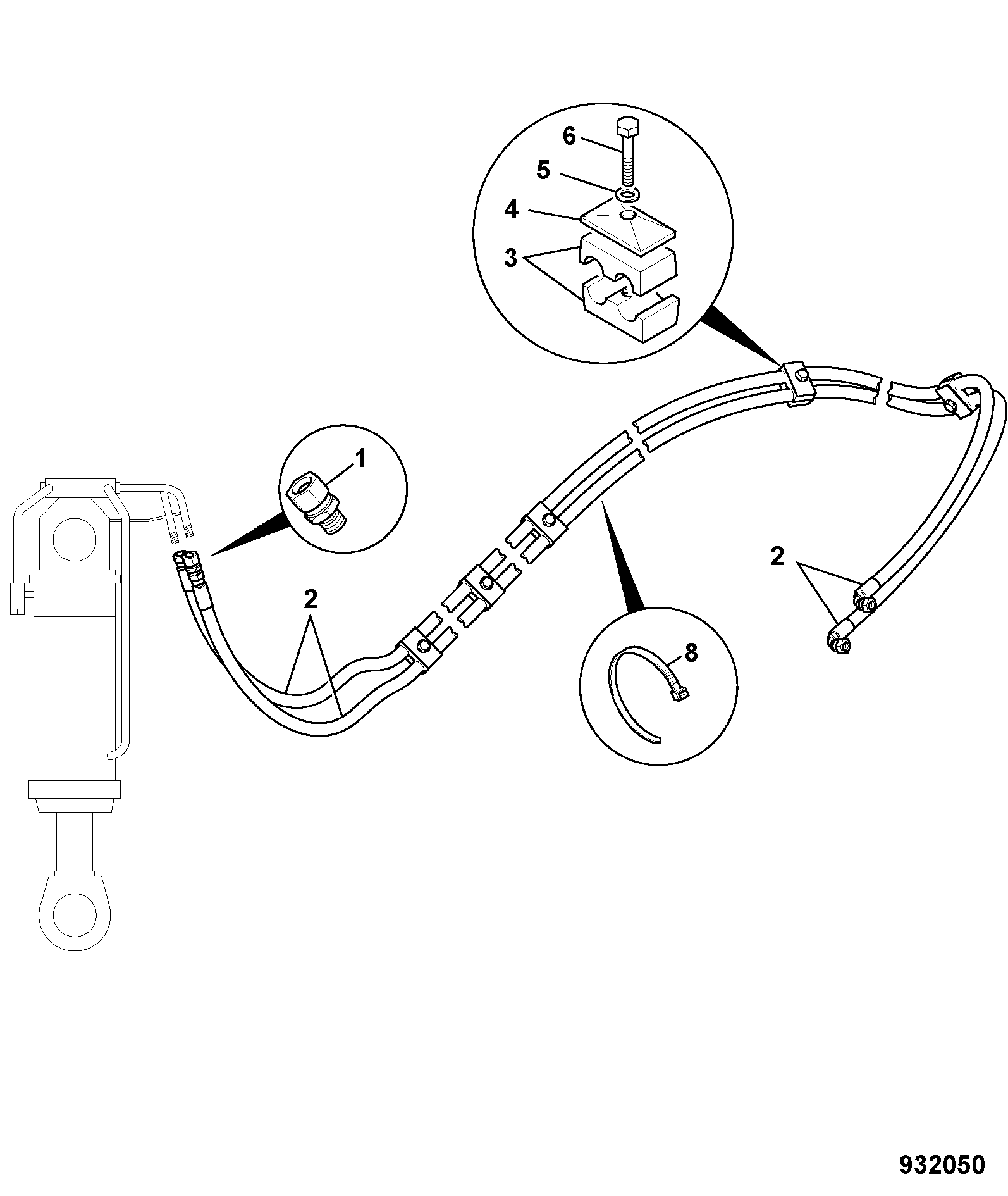 Шланг 332/E3425 JCB