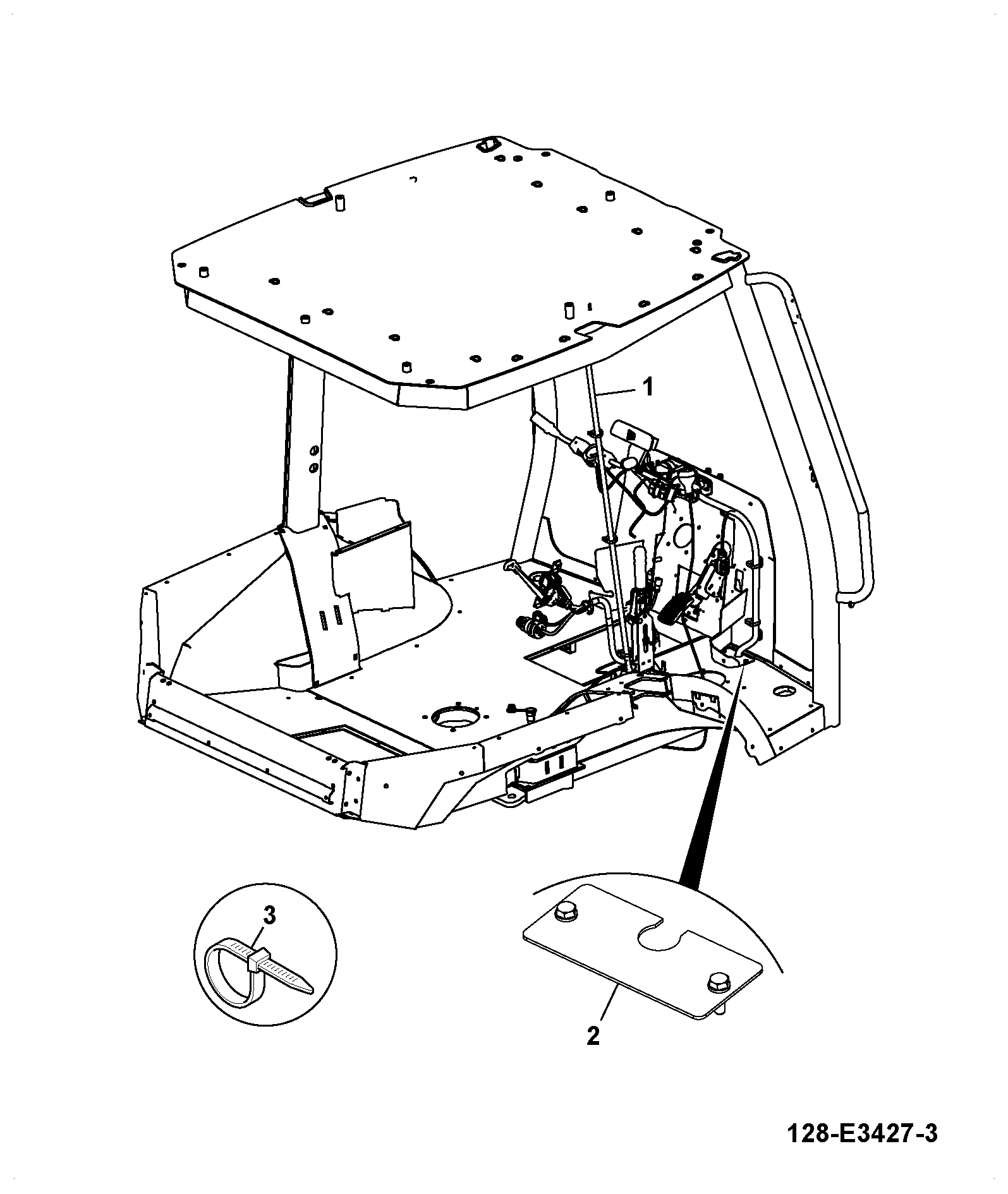 Панель 721/C8492 JCB