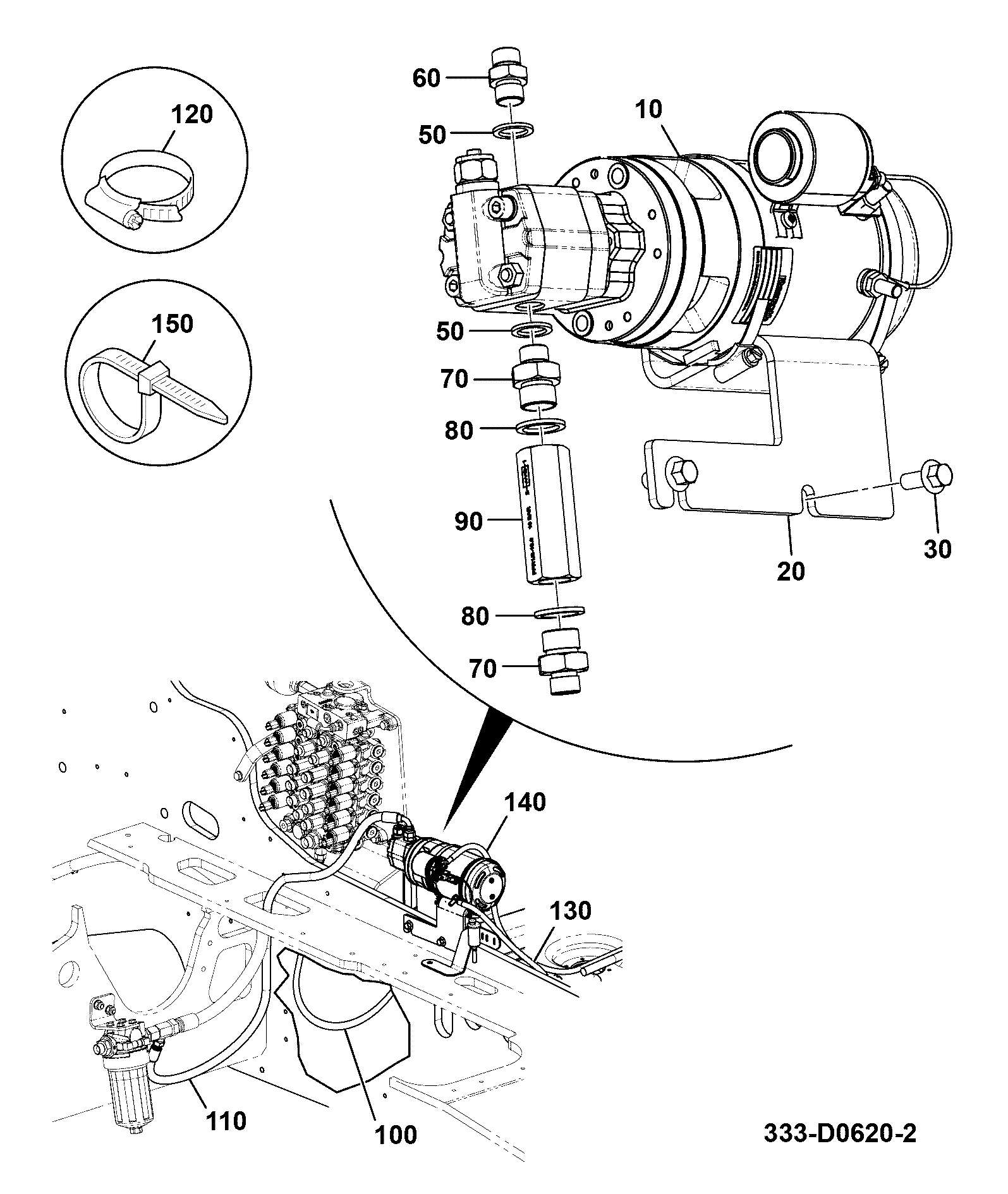 Шланг 333/D6559 JCB