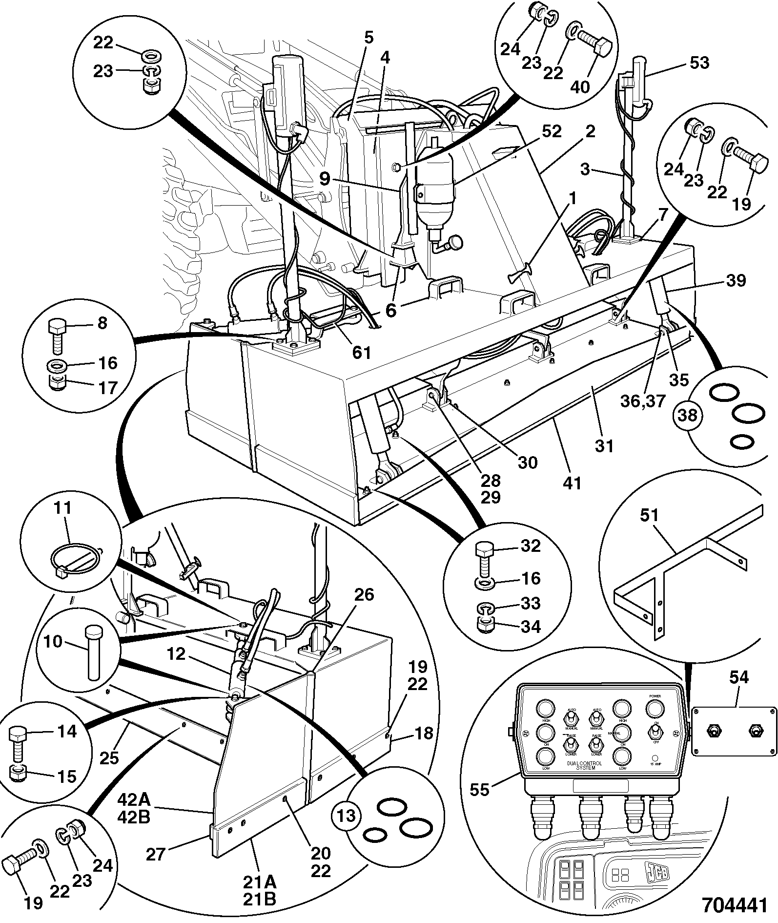 пластина 983/10736 JCB