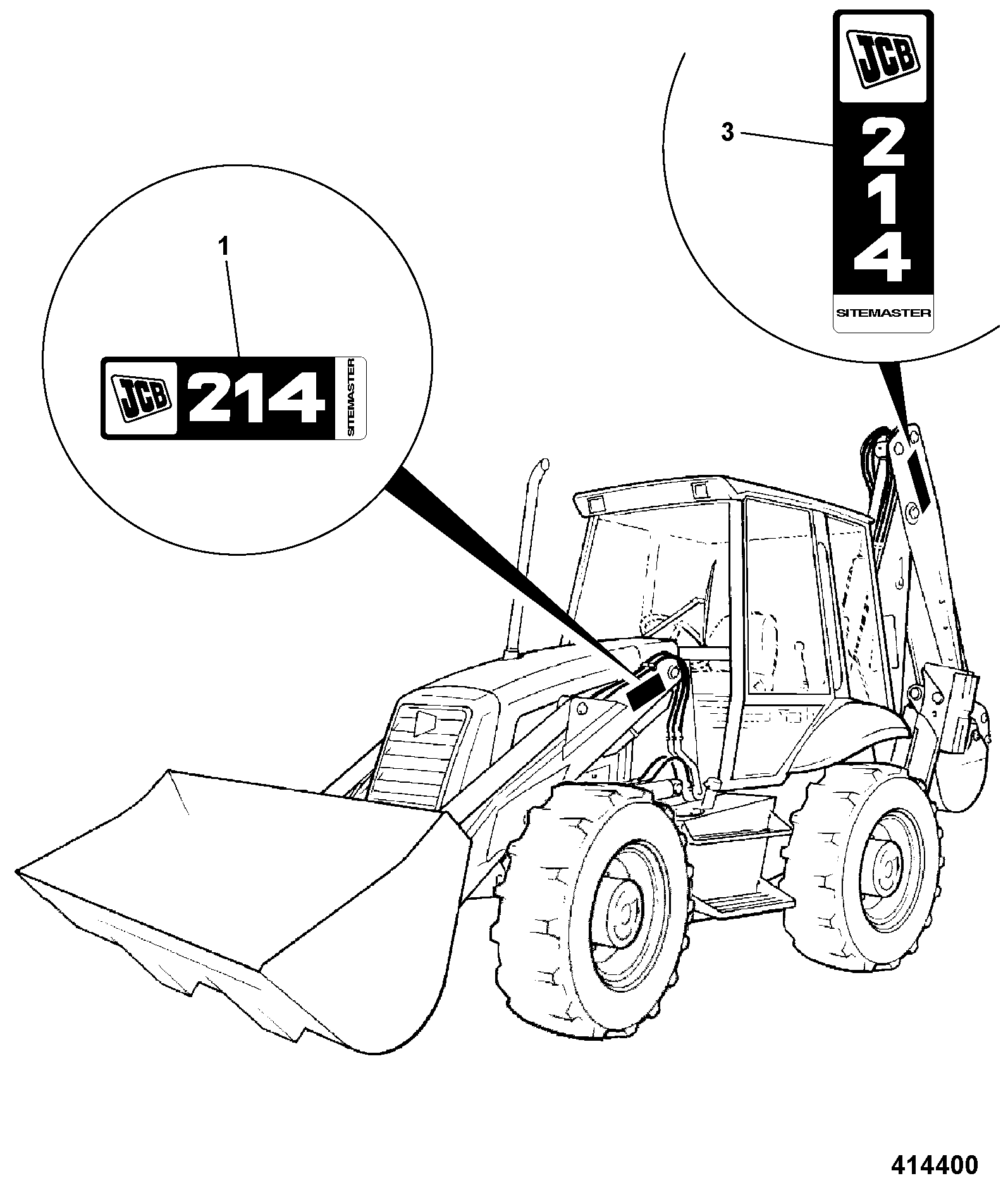Наклейка 817/17935 JCB