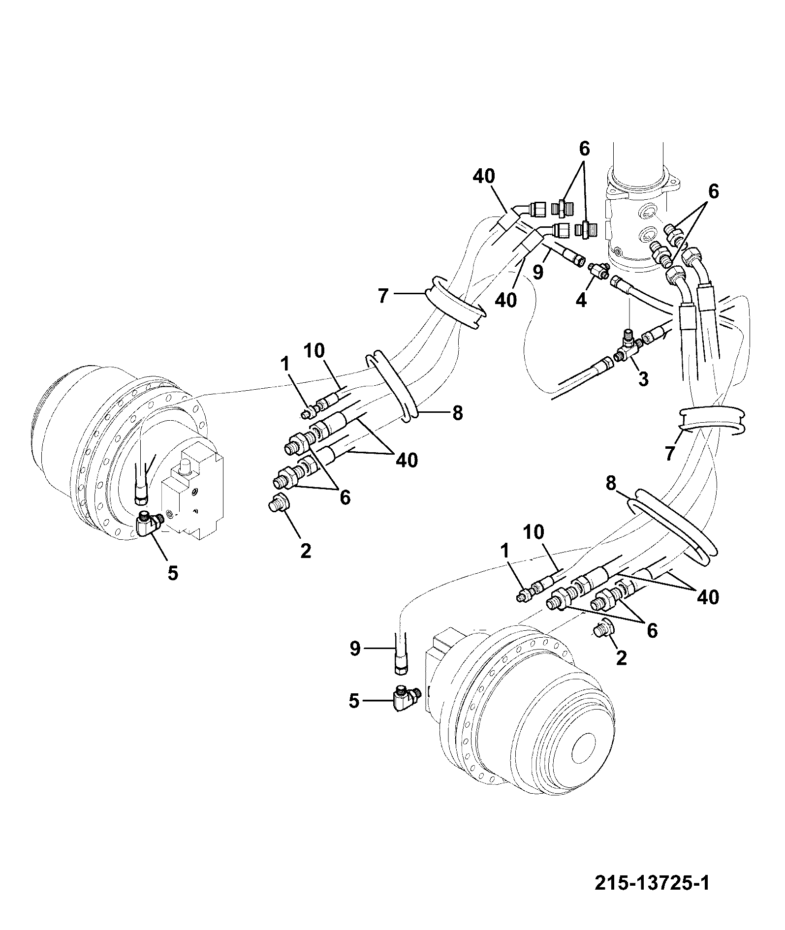 Шланг JBA0196 JCB