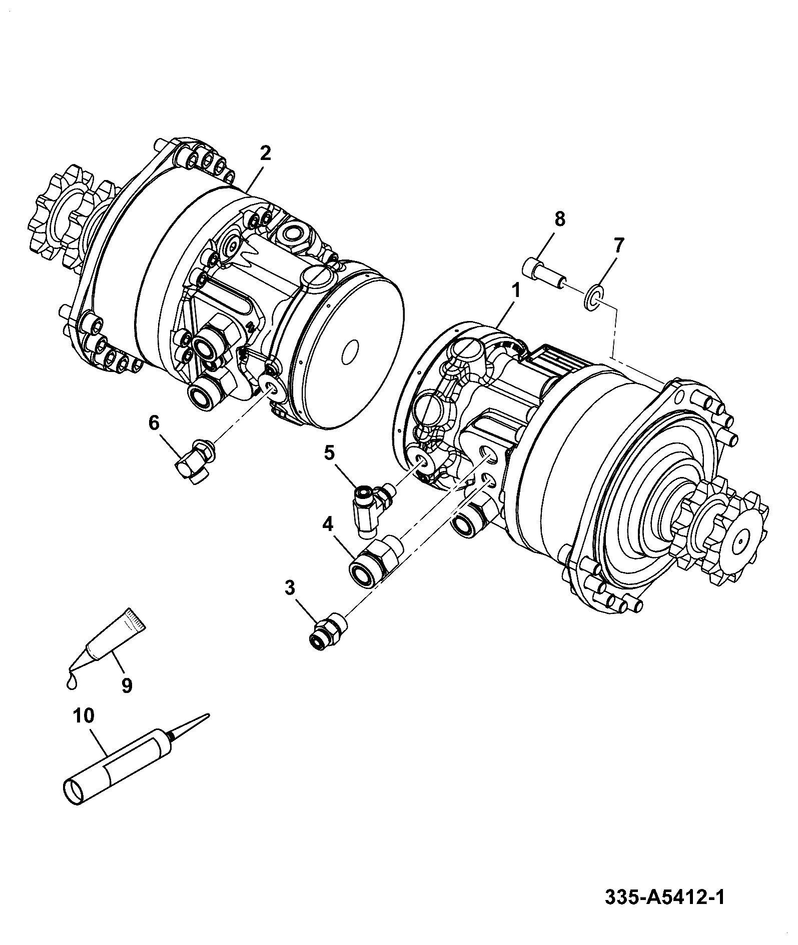 Мотор 334/P2551 JCB