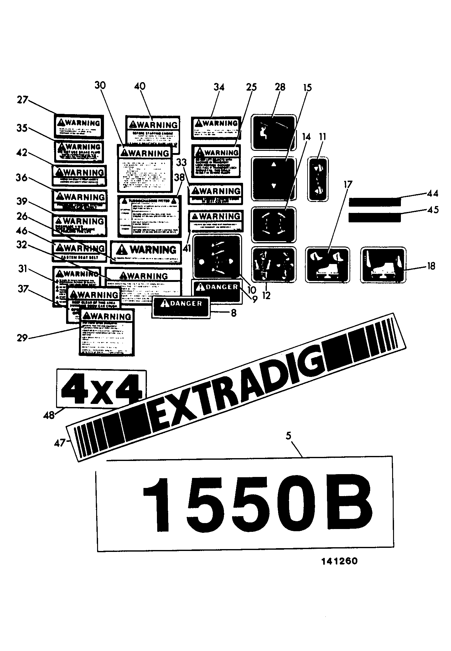 Табличка 330/70046 JCB