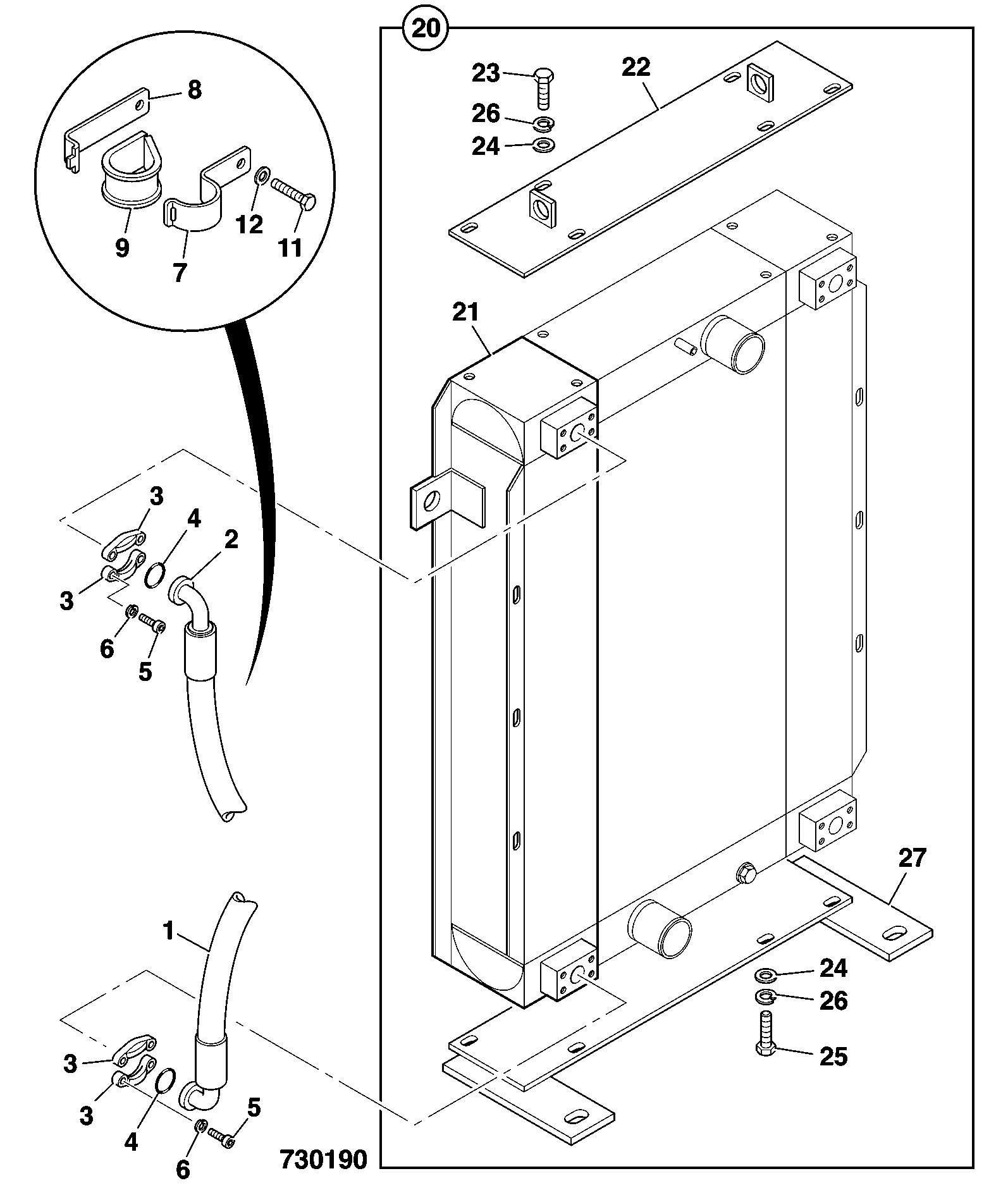 Радиатор охлаждения 30/926143 JCB