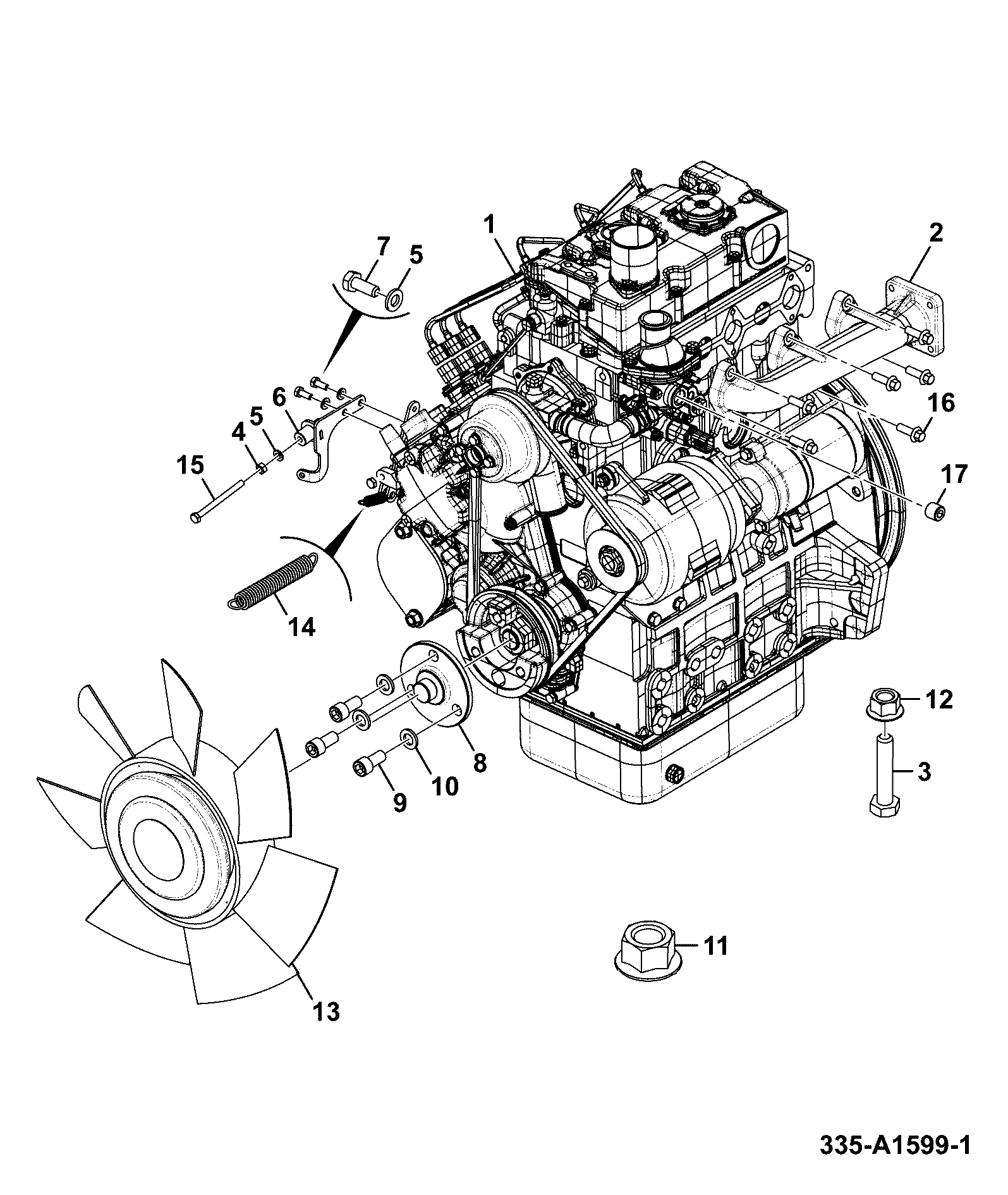 Двигатель 335/A1595 JCB