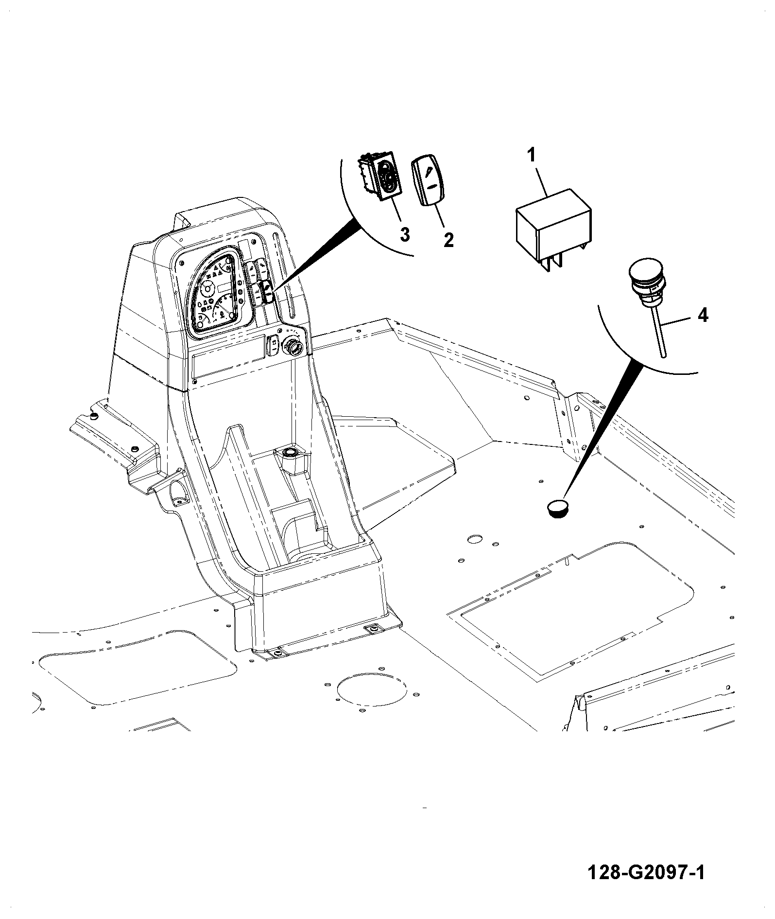 Выключатель 701/D0529 JCB