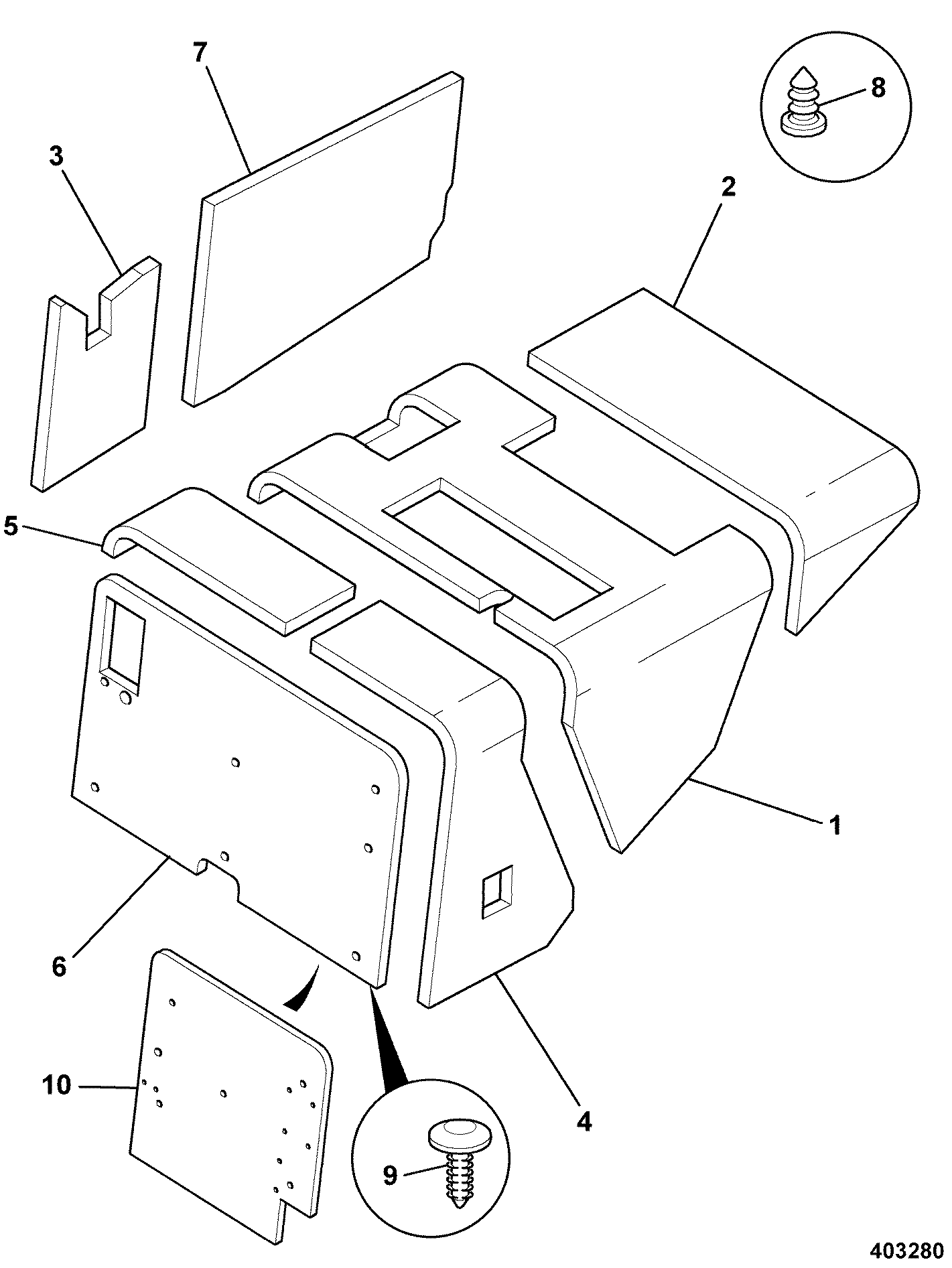 панель 331/28970 JCB