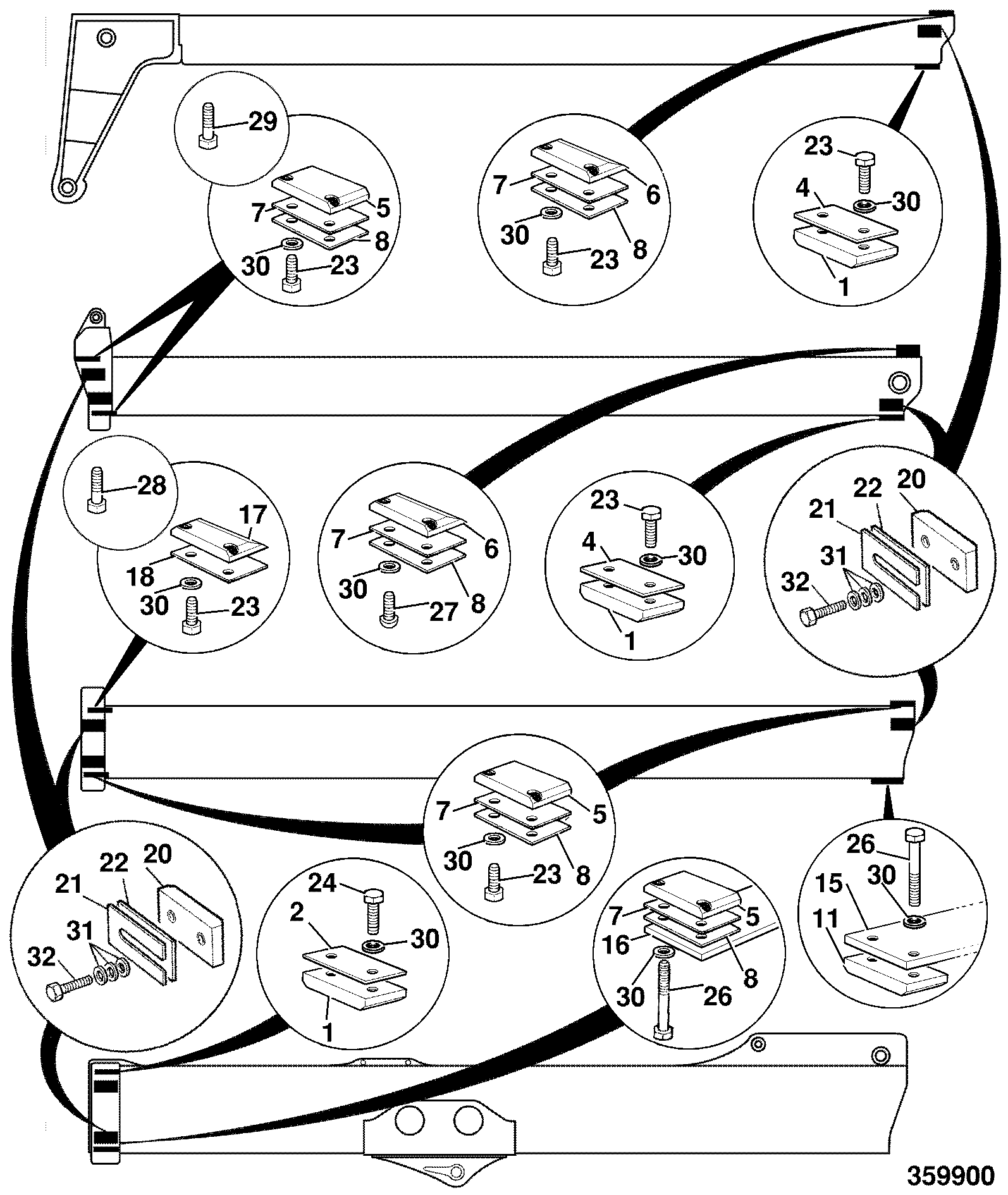 прокладка регулировочная 331/20099 JCB