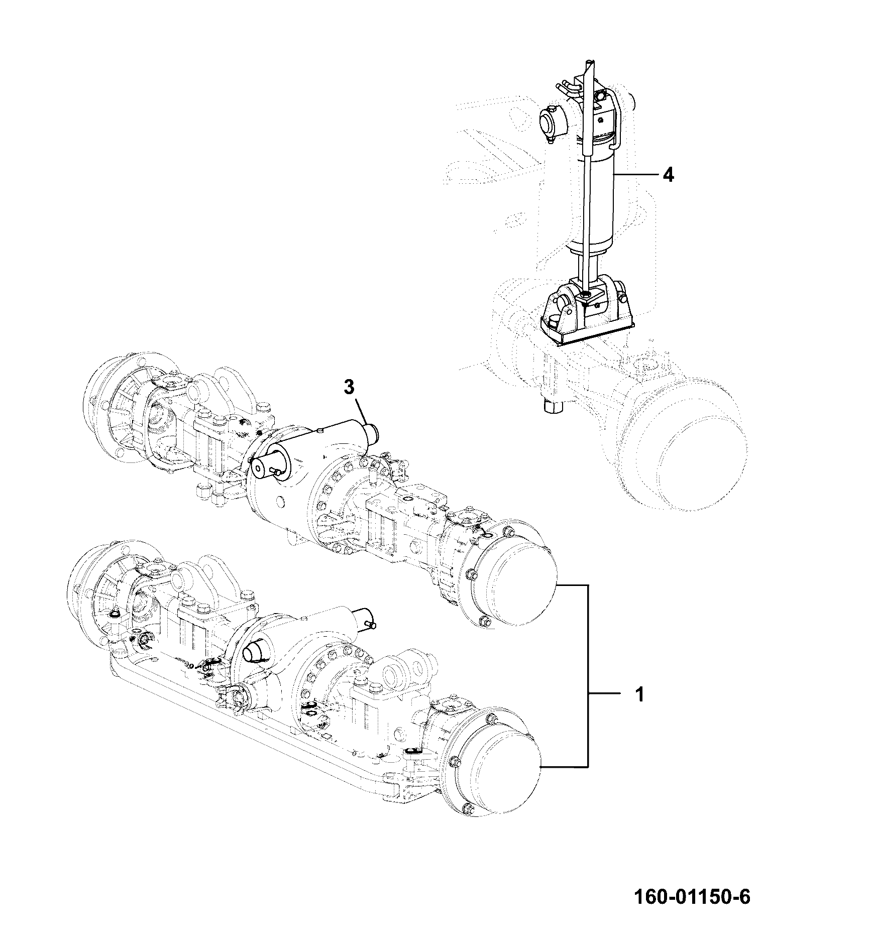 Мост 160/14899 JCB