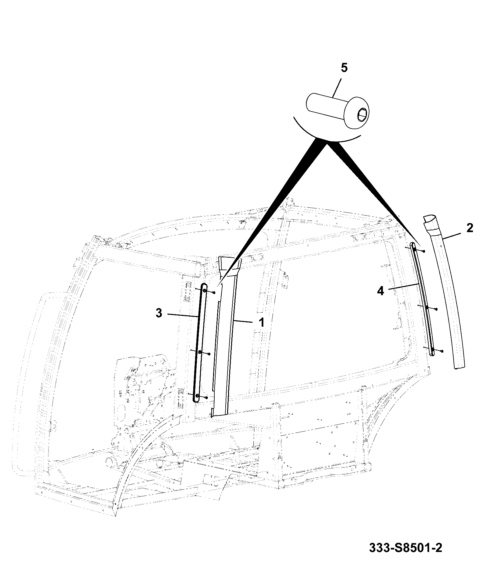 Фиксатор 332/S3892 JCB
