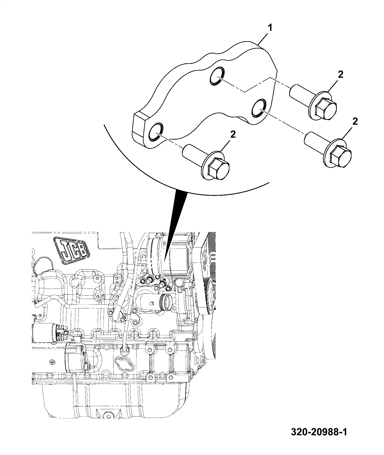 Пластина 320/04889 JCB