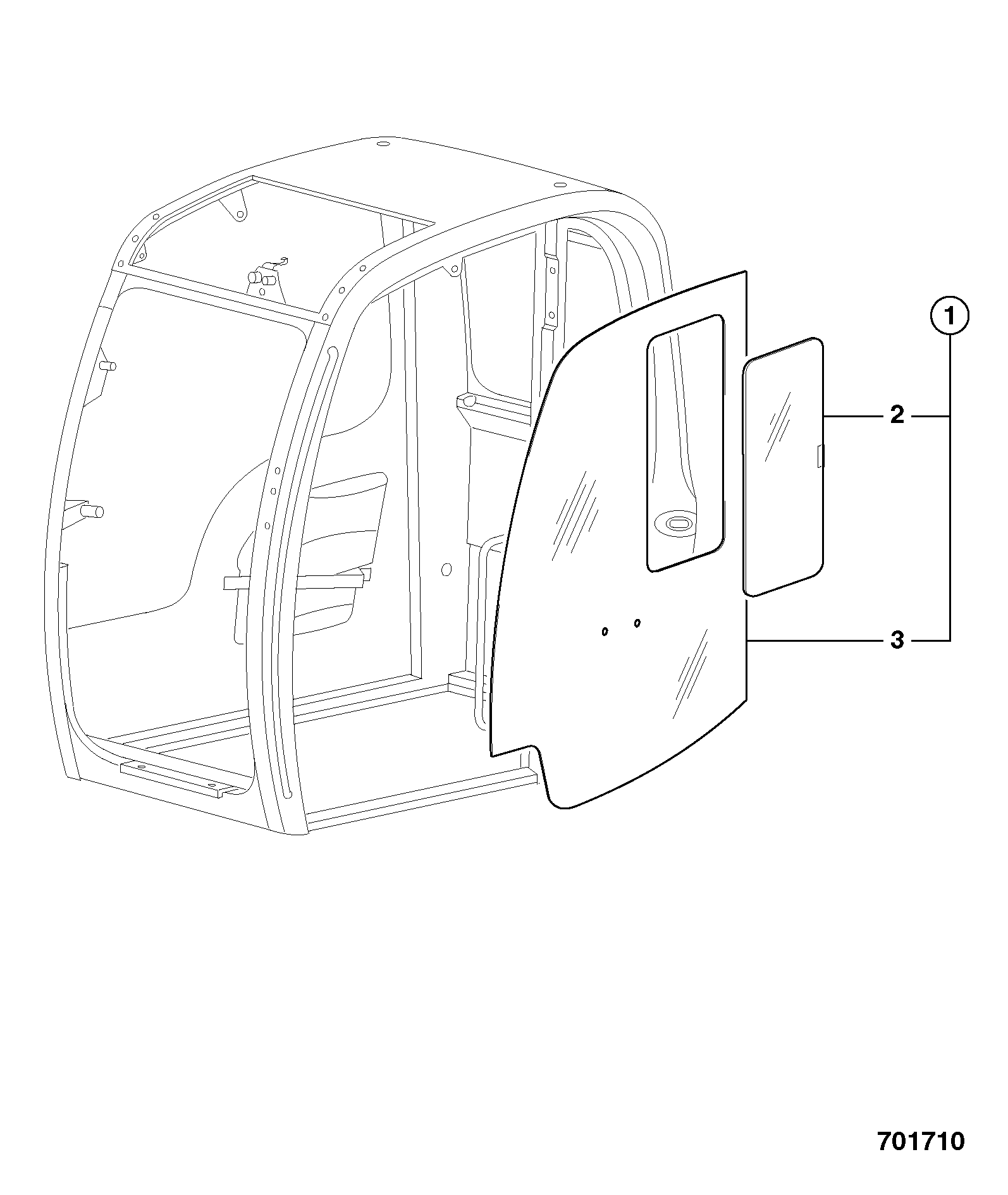 защёлка 331/56980 JCB