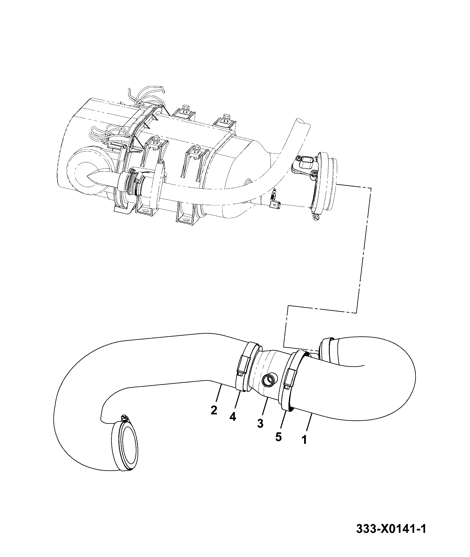 Шланг 332/X8979 JCB