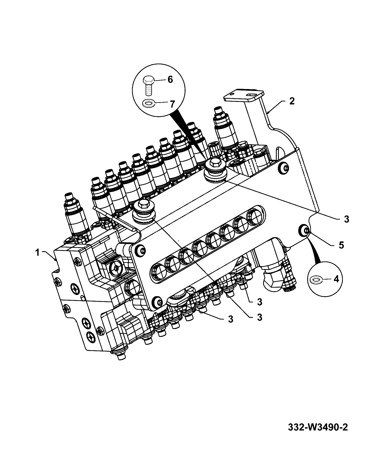 Клапан 332/W1230 JCB
