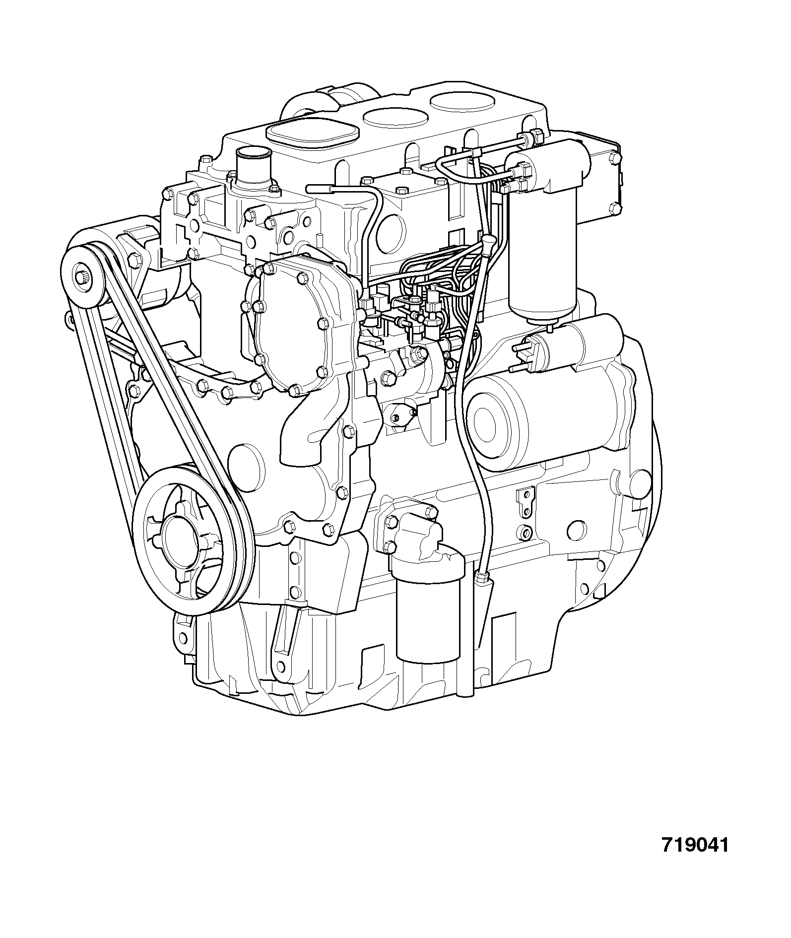 Двигатель 01/145238 JCB