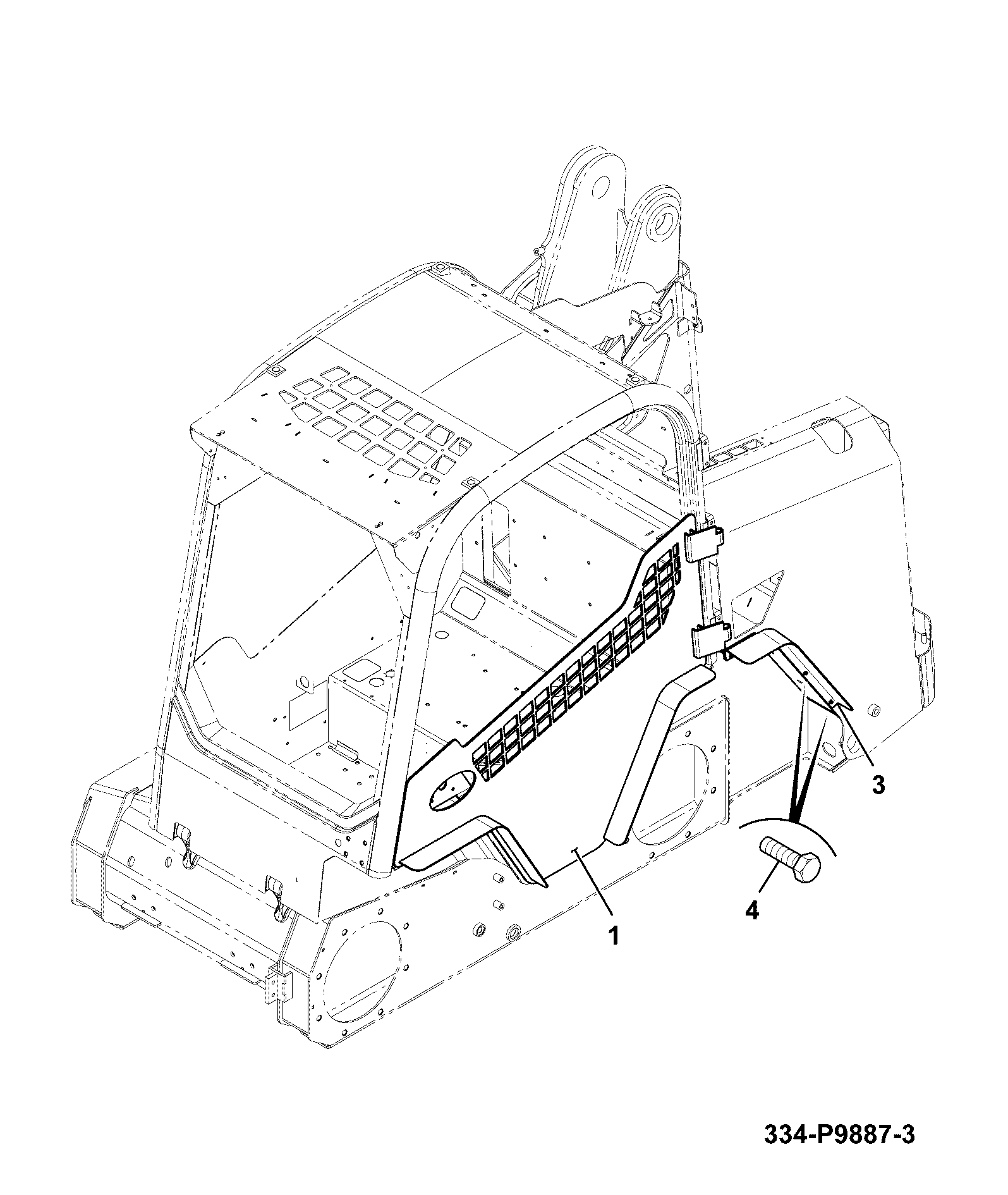 Дверь 332/X0252 JCB