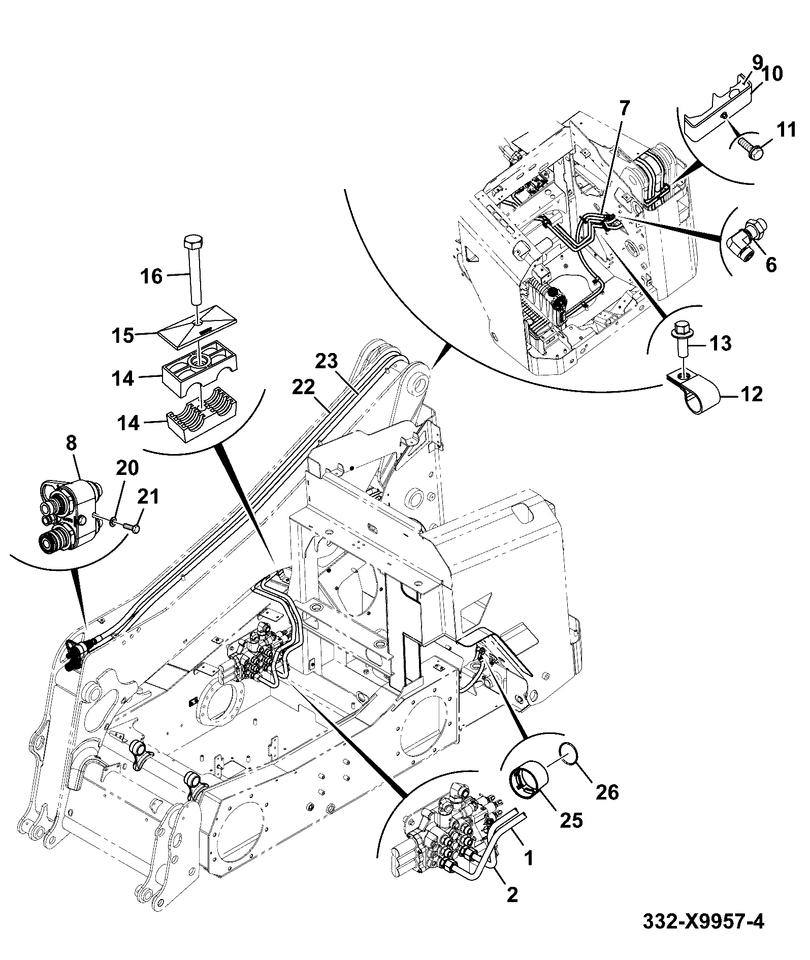 шланг 332/X5146 JCB