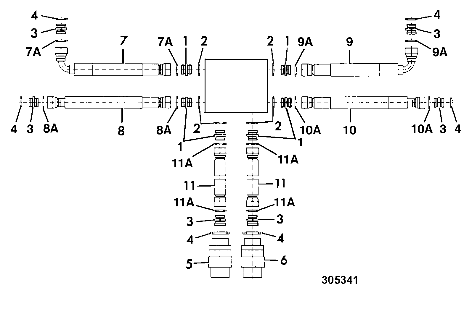 Шланг 612/04800 JCB