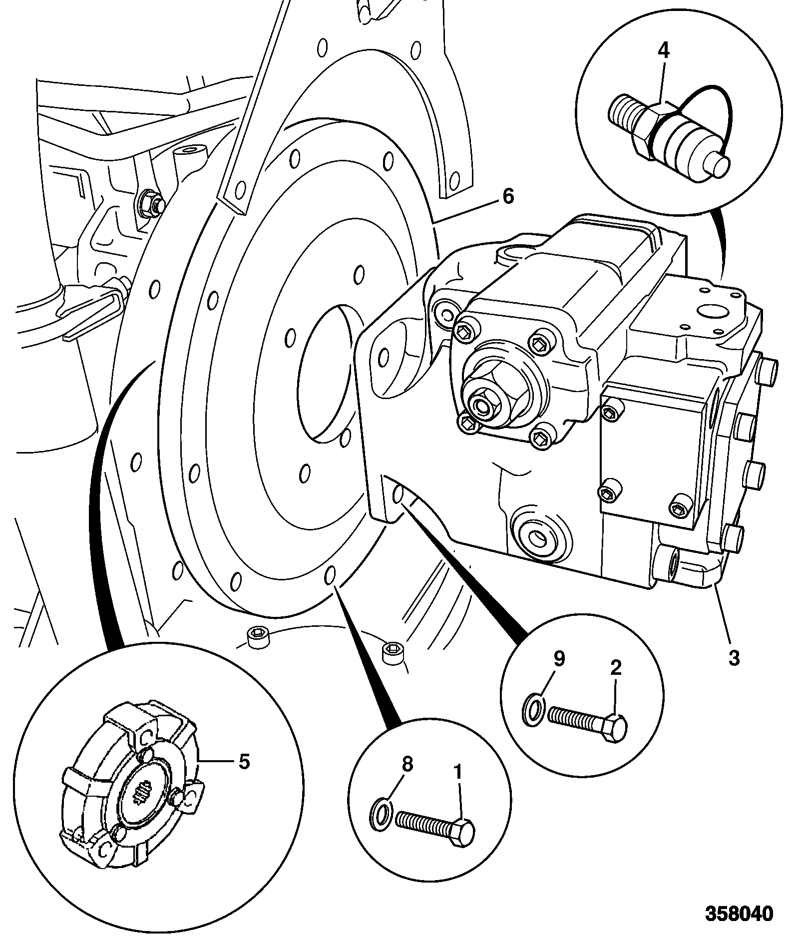 Фланец 331/18263 JCB