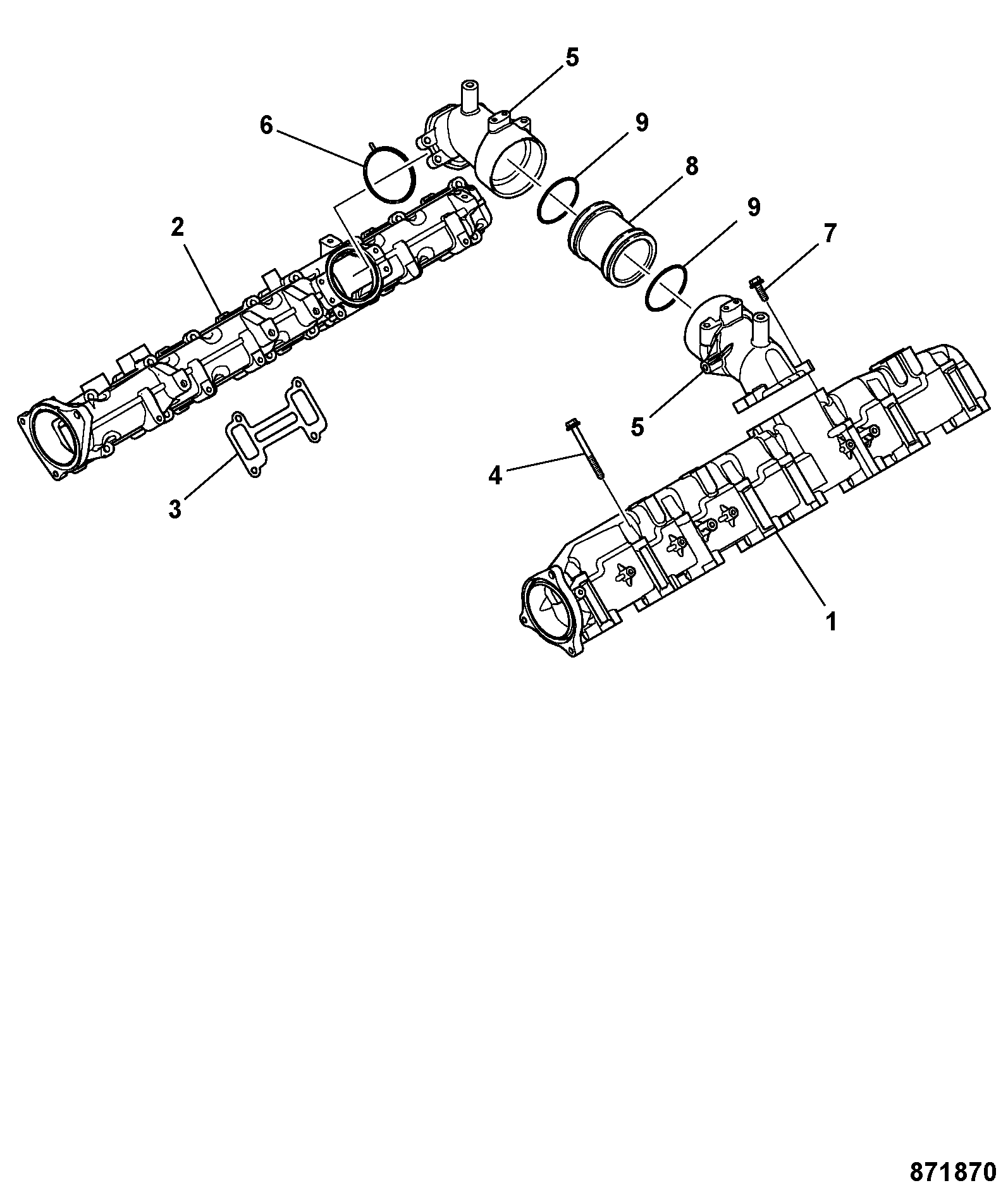 Труба SC1472958 JCB