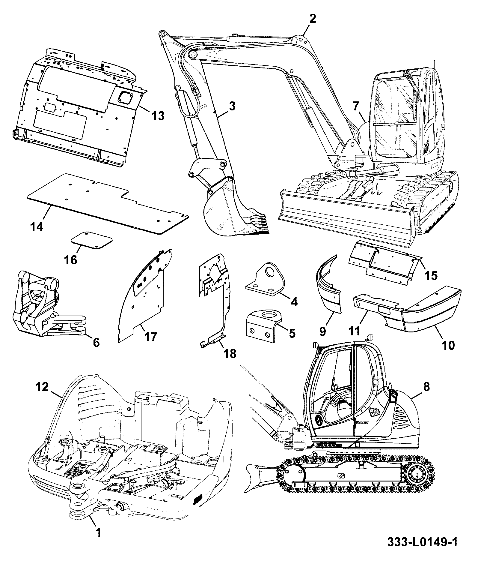 Рукоять 333/L0110 JCB