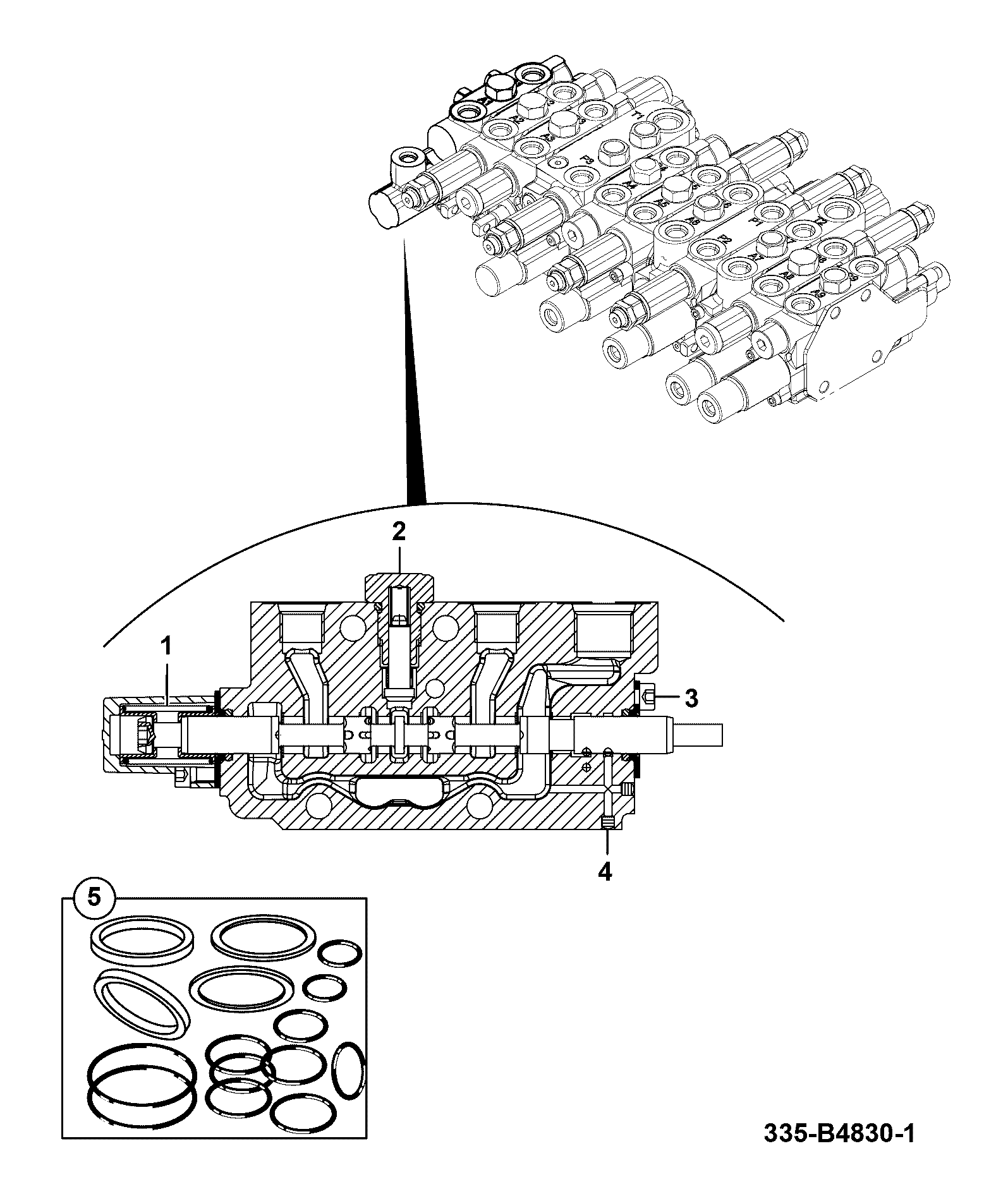 Пробка 335/B8814 JCB