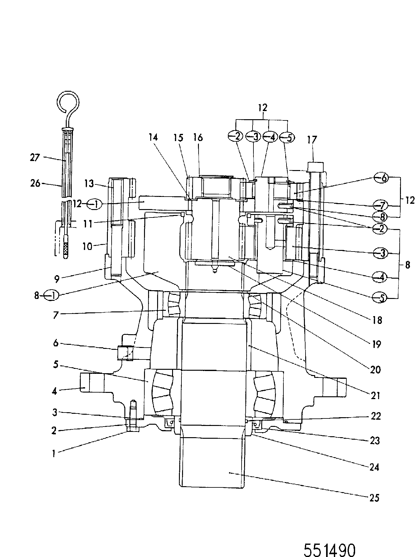 Уплотнение LMM0318 JCB