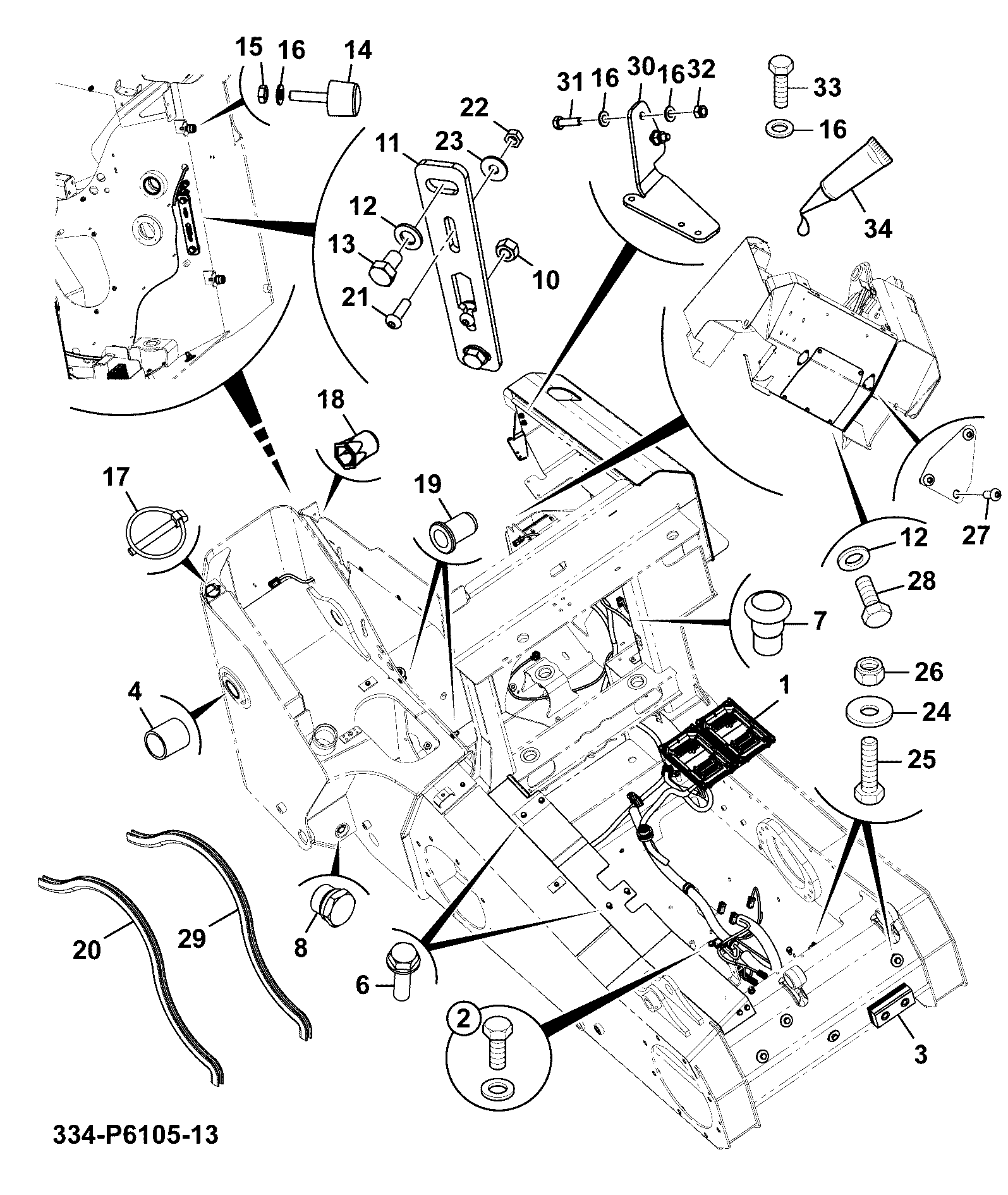 электрооборудование 332/X4199 JCB