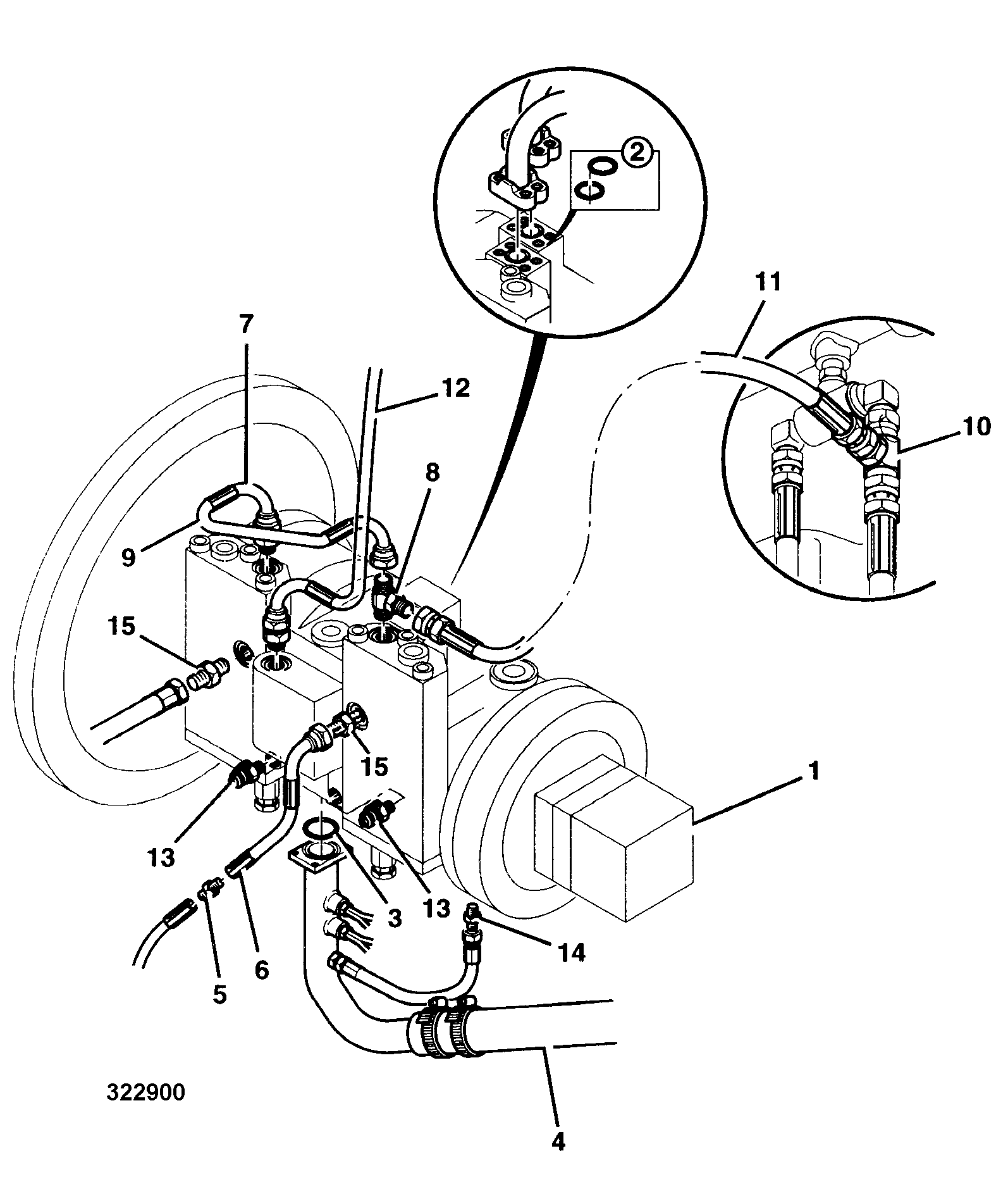 Кольцо уплотнительное M0CM0284 JCB