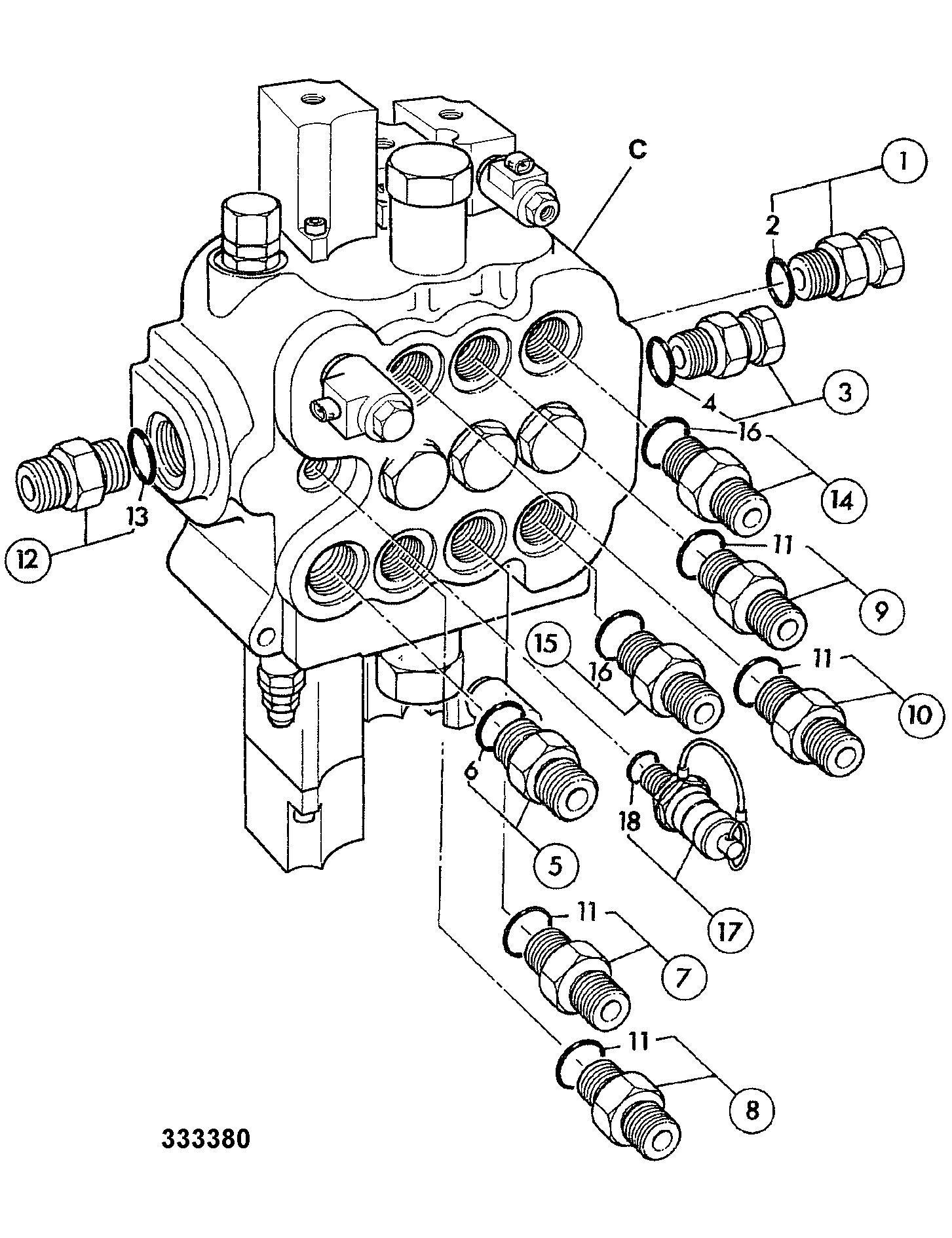Клапан 25/623500 JCB