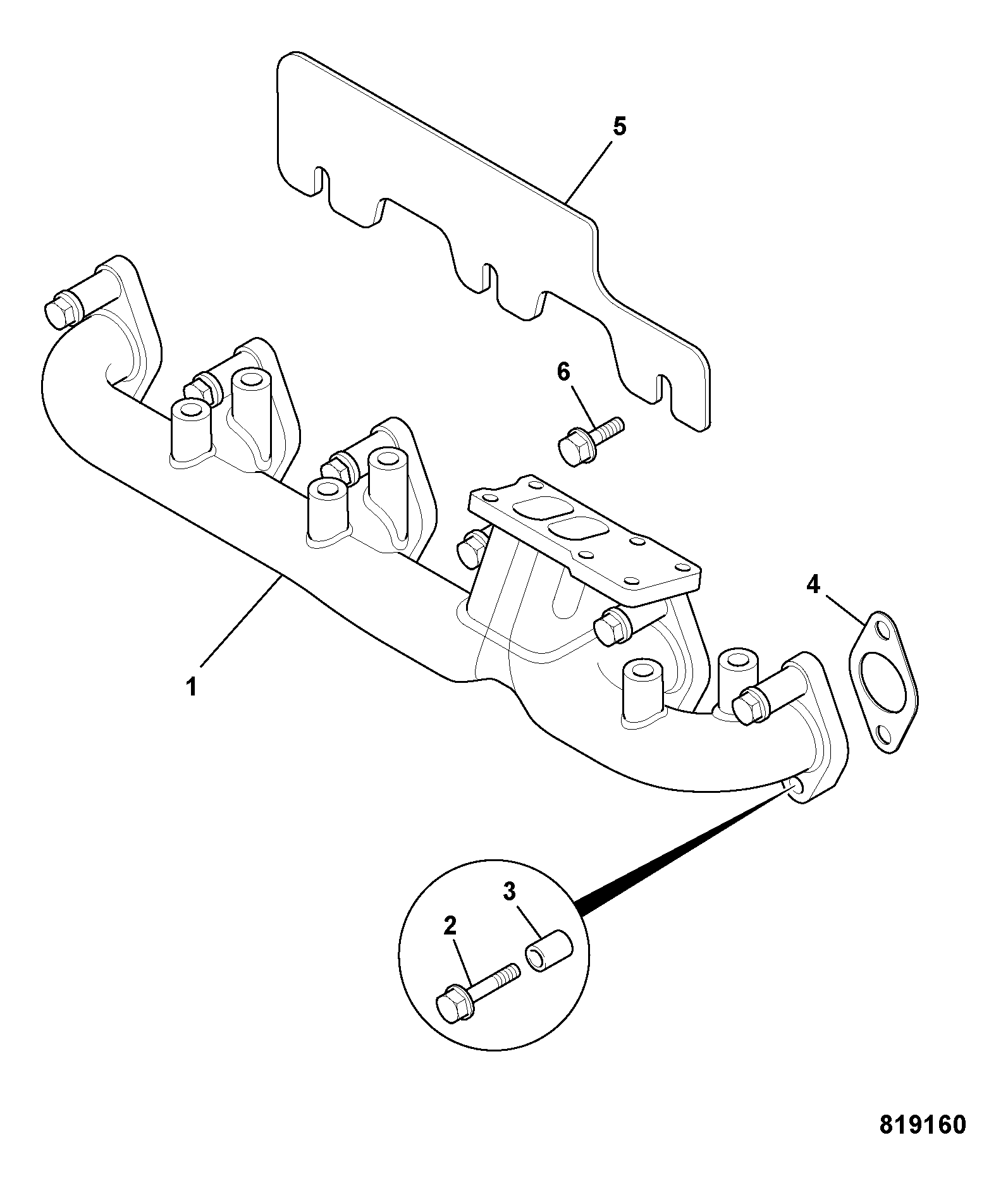 Коллектор 02/912343 JCB