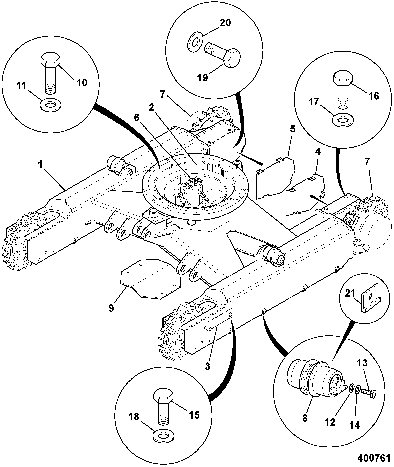 распорка 331/58788 JCB