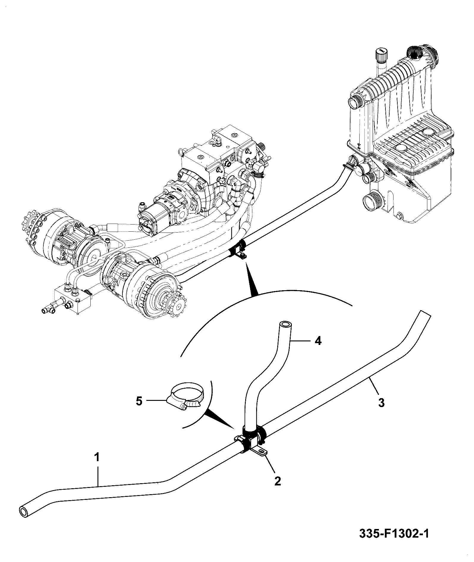 Шланг 335/F1303 JCB