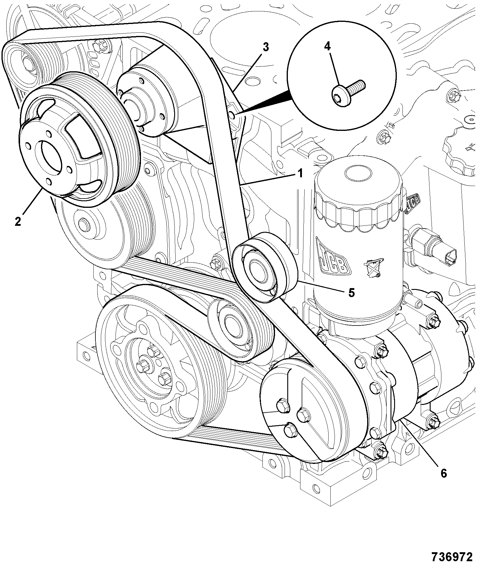 установка 128/C7446 JCB