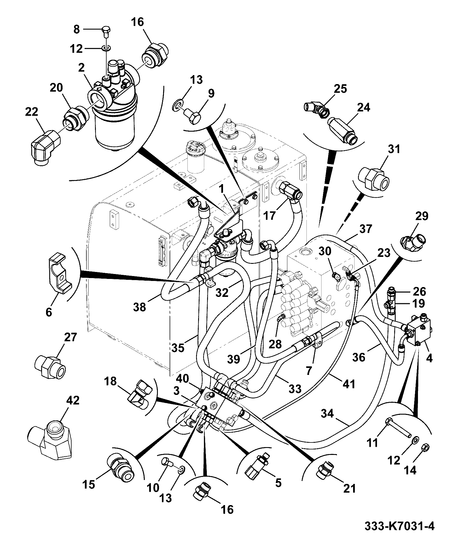 Шланг 332/J0329 JCB