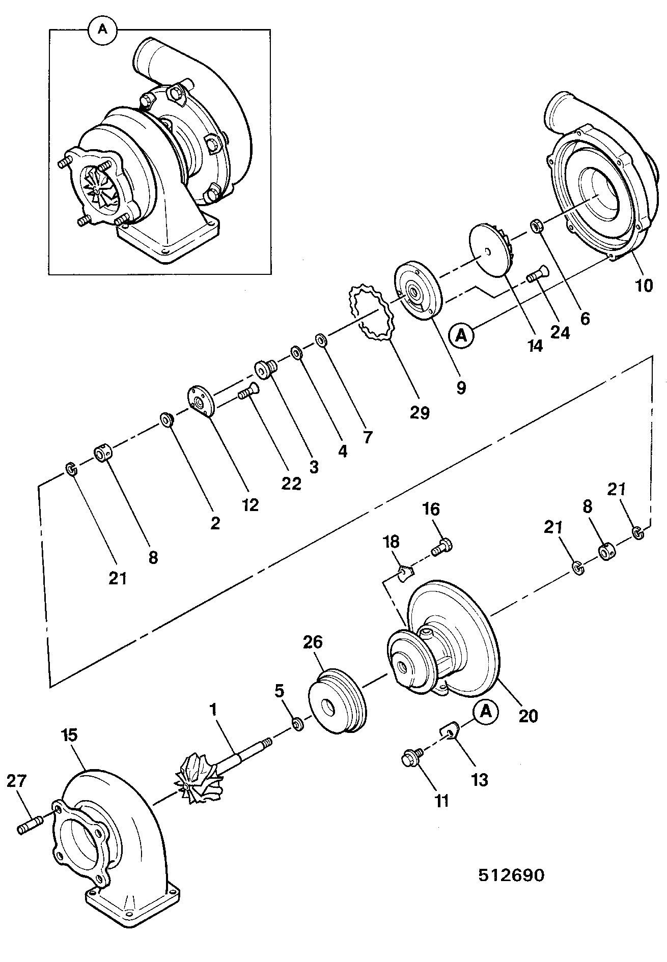 Гайка 02/800148 JCB
