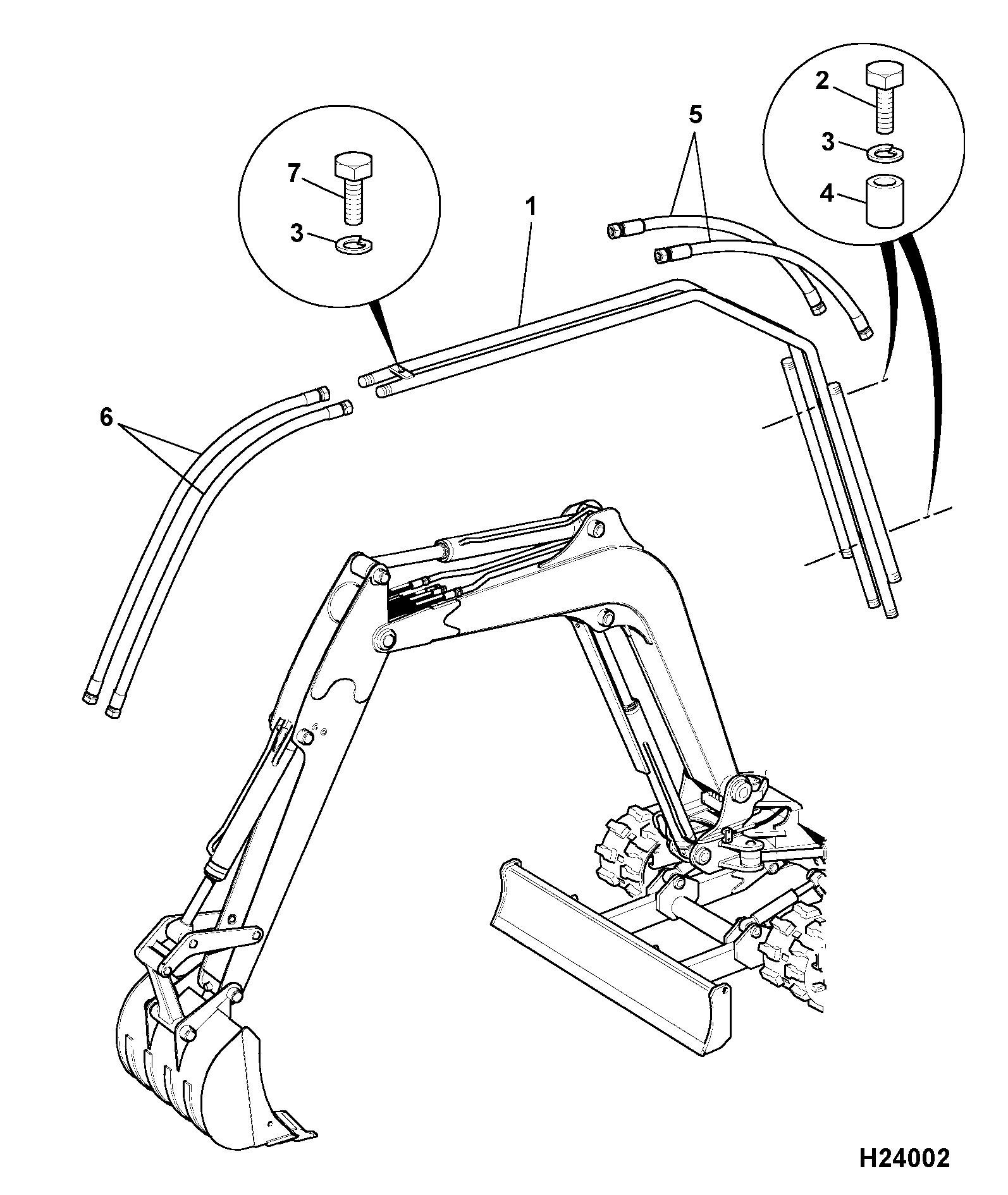 Трубы 234/02300 JCB