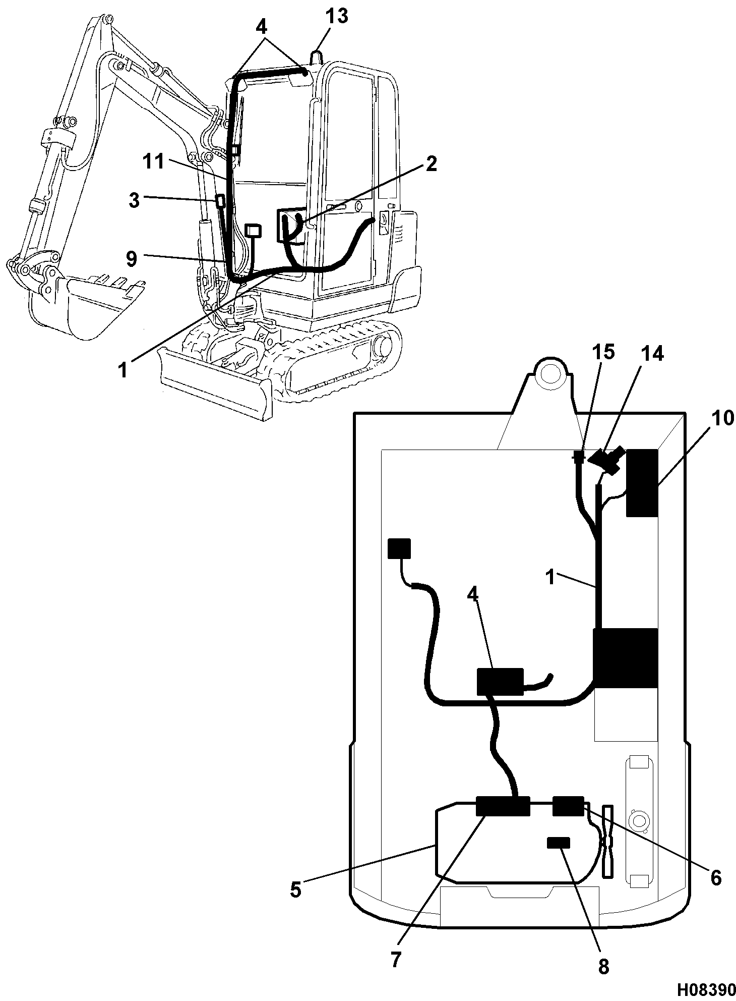 Жгут проводов 719/76900 JCB