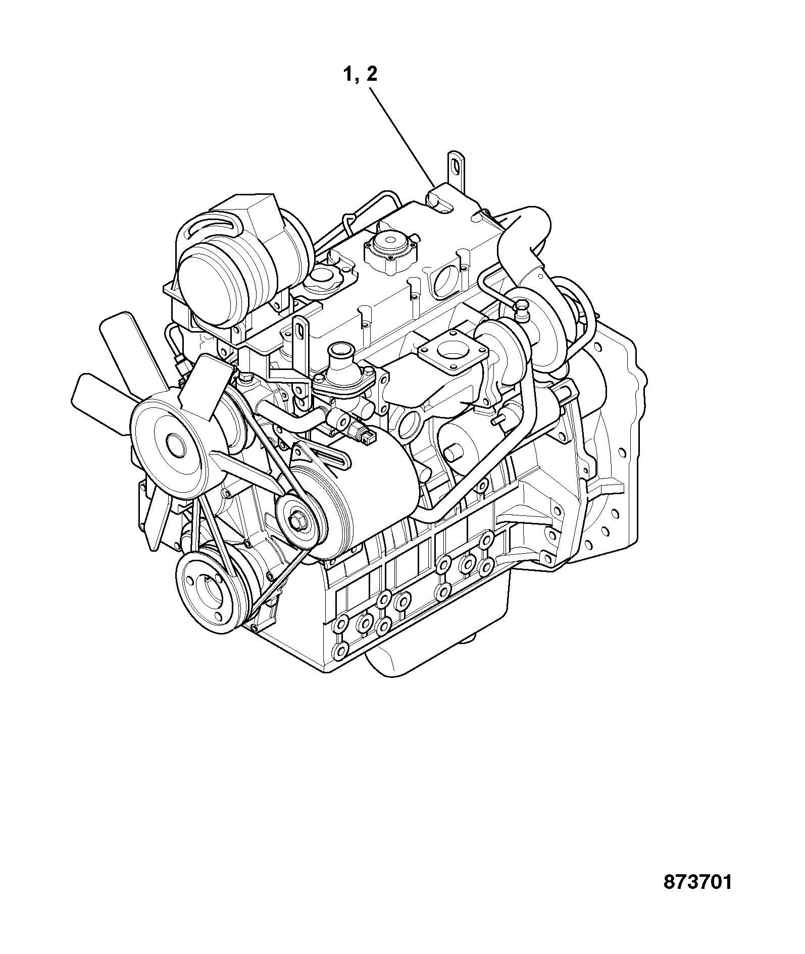 Двигатель 353/03938 JCB