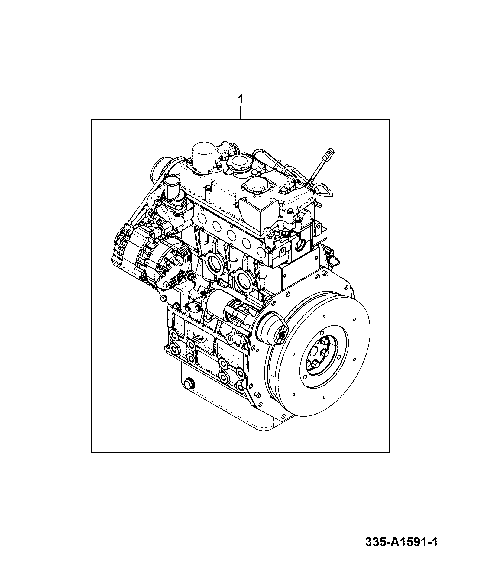Двигатель 335/A1589 JCB