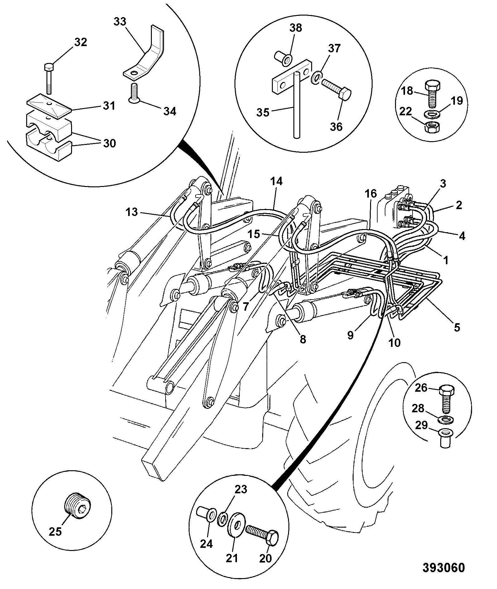 направляющая 331/26243 JCB