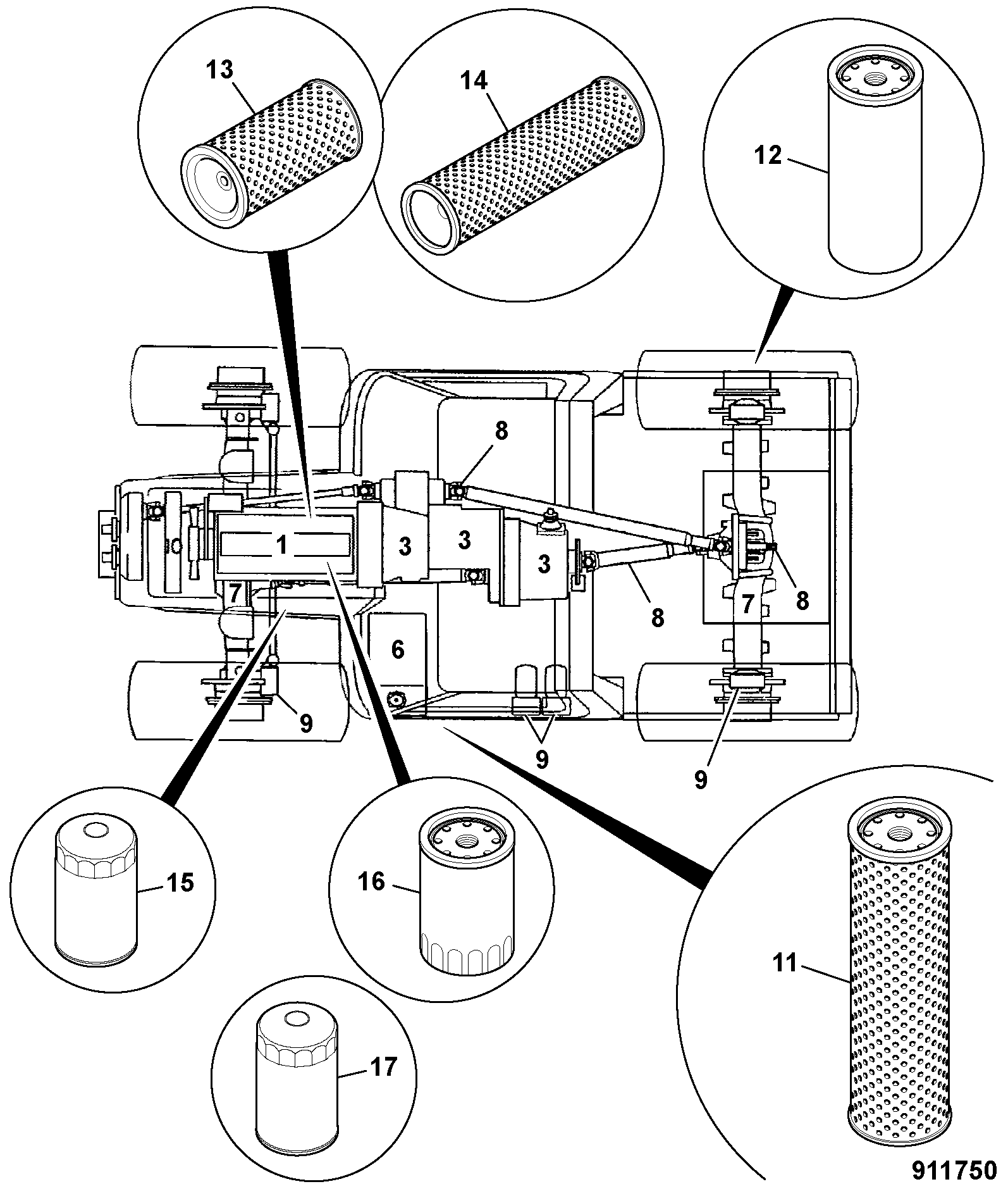 Элемент 32/926031 JCB