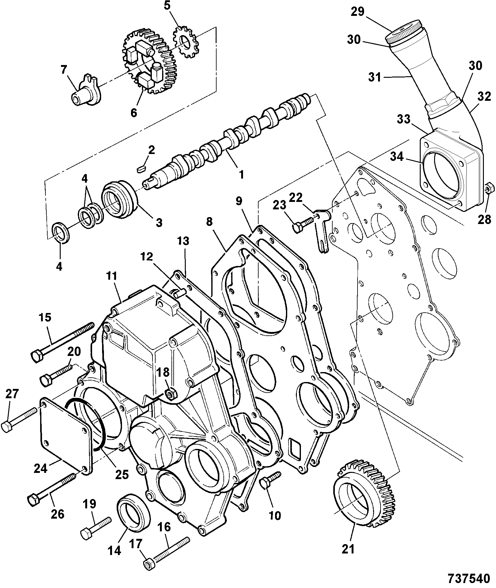 Распорка 02/634259 JCB