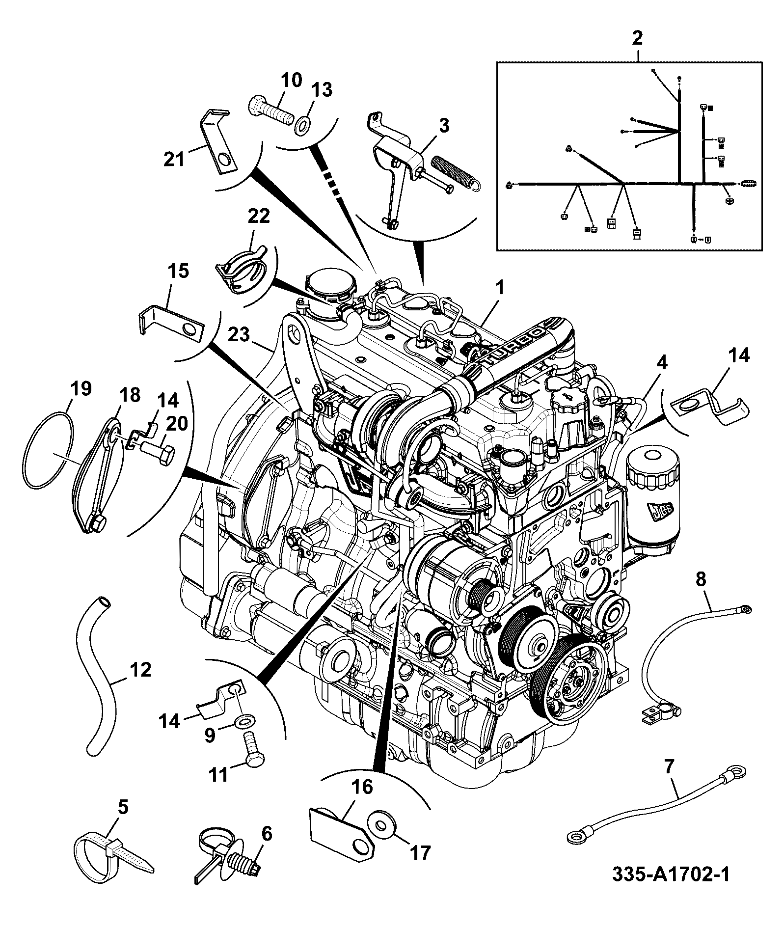 Провод 718/20292 JCB